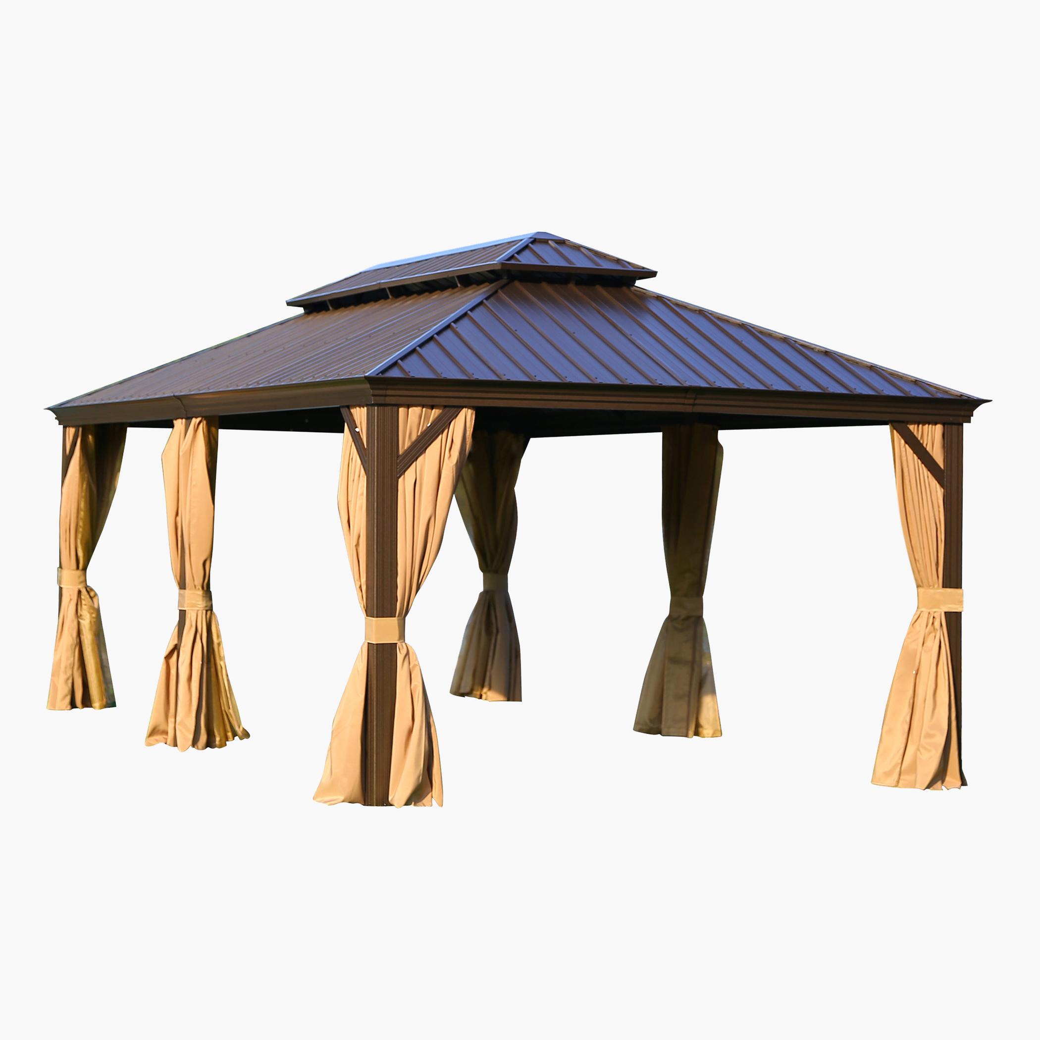 Oasis Casual Aluminium Double Top Gazebo - 365x600 cm