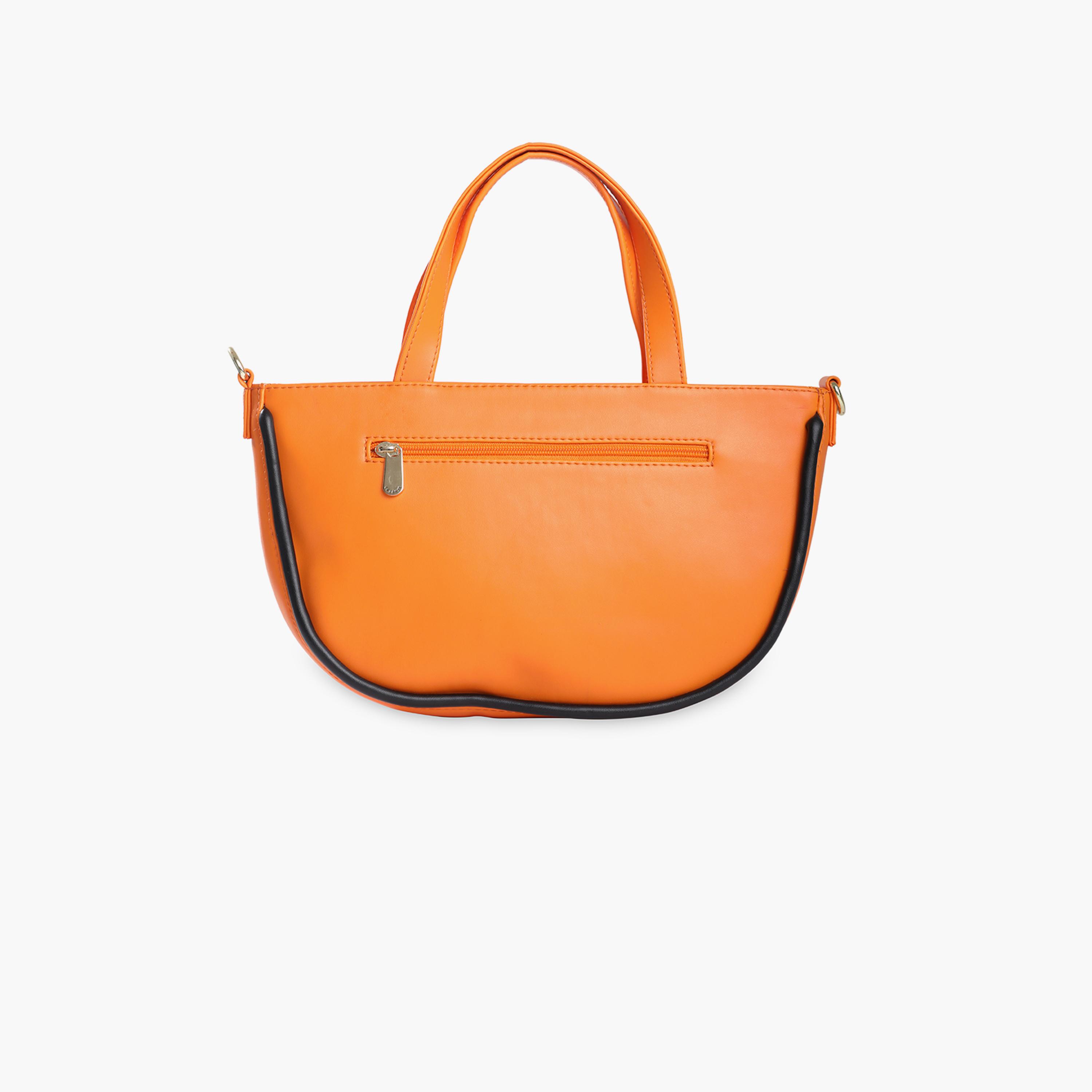 Buy Caprese Gracie Color Block Double Handle Satchel Bag with Zipper ...