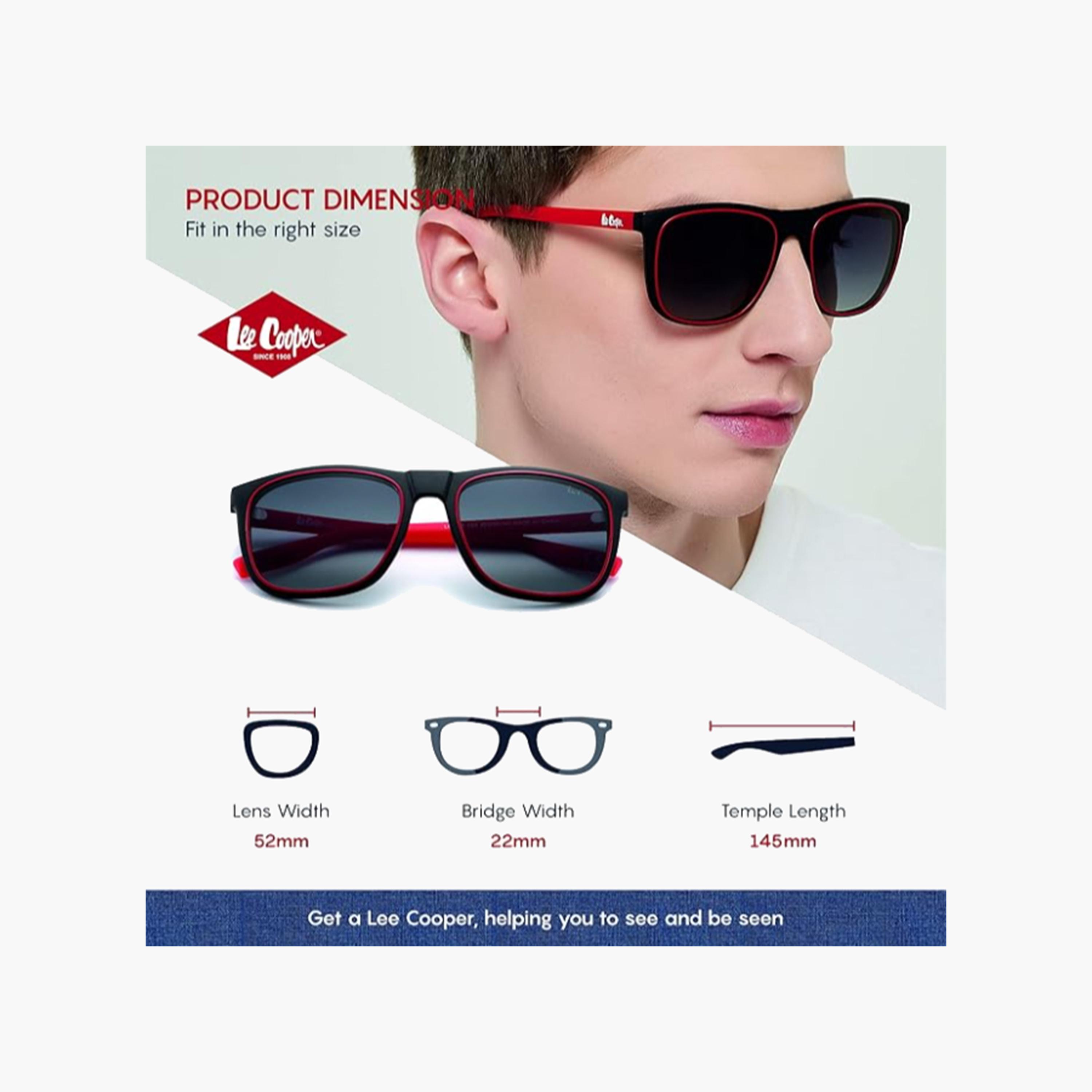 Lee Cooper Polarized 52 MM Grey Wayfarer Style Sunglasses LC1006C02-women-sunglasses-image-2