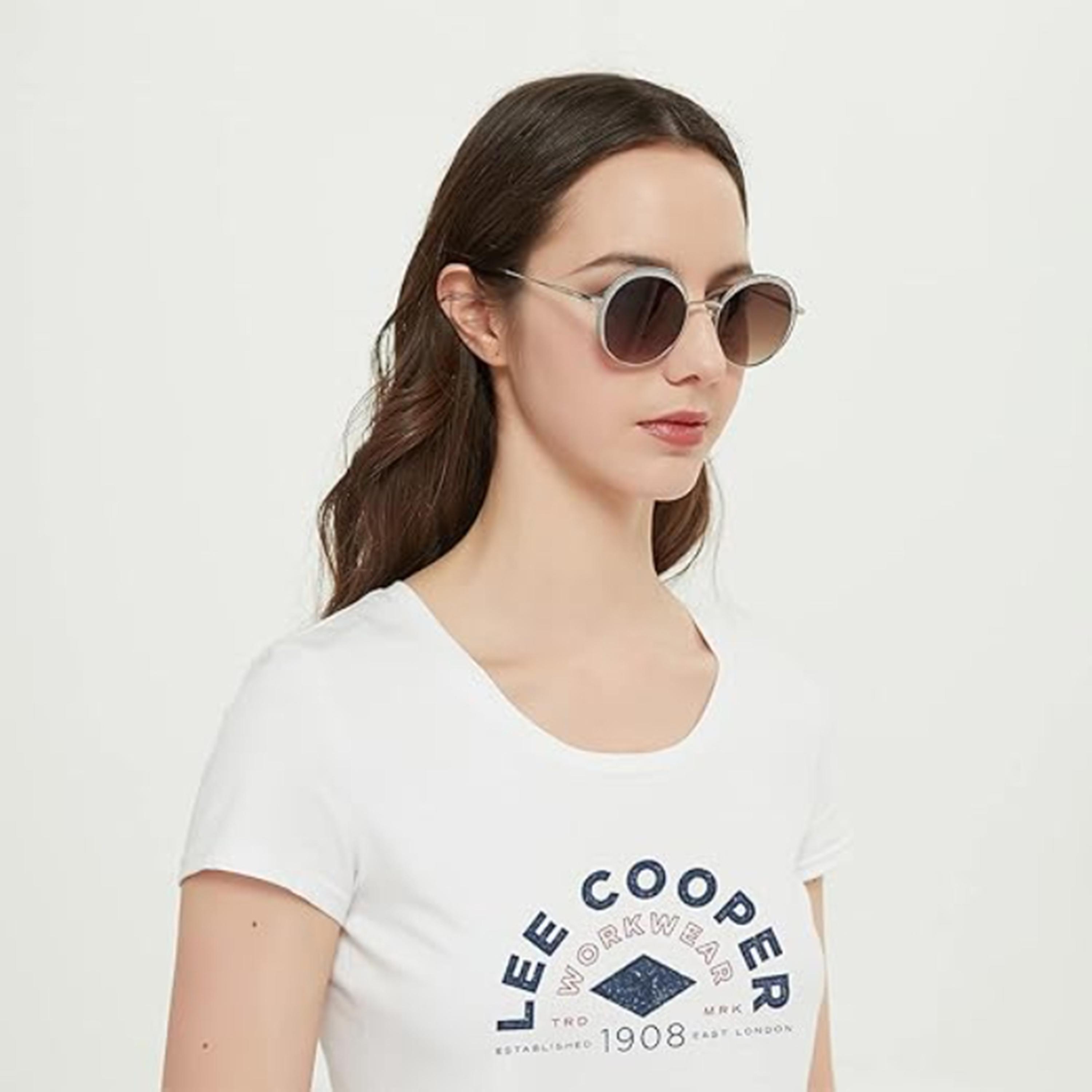 لي كوبر- نظارات شمسية بنية مستديرة وبيضاوية مقاس 52 مم - LC1014C02-women-sunglasses-image-6