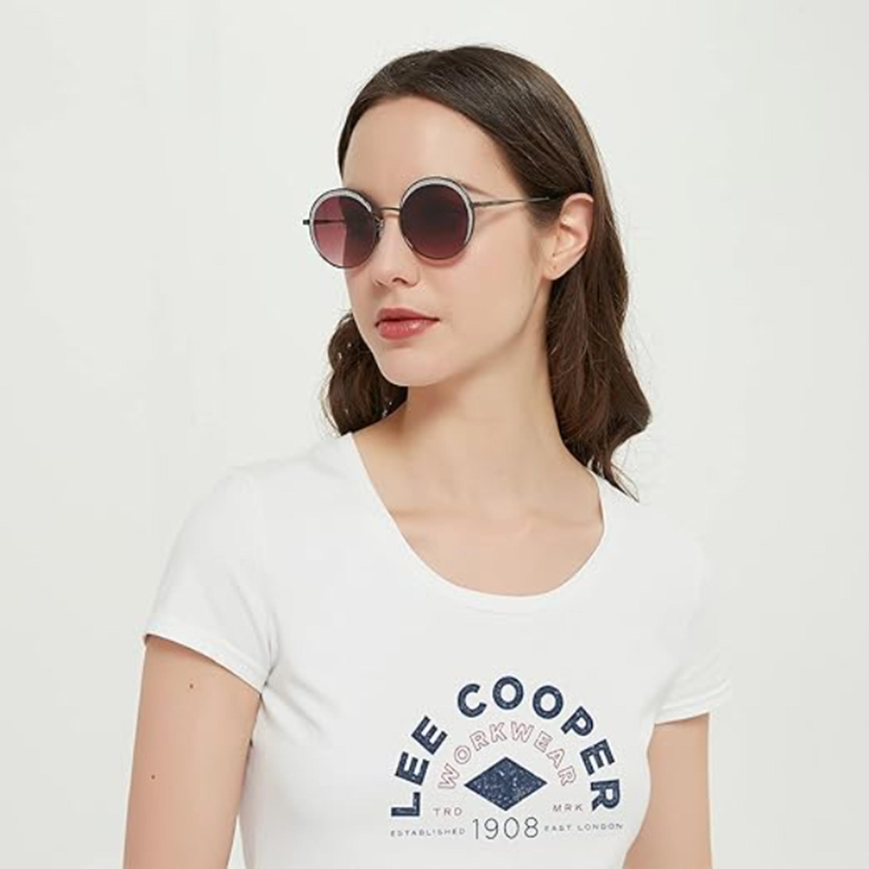 Lee Cooper Polarized 52 MM Pink Round & Oval Sunglasses LC1014C03-women-sunglasses-image-4