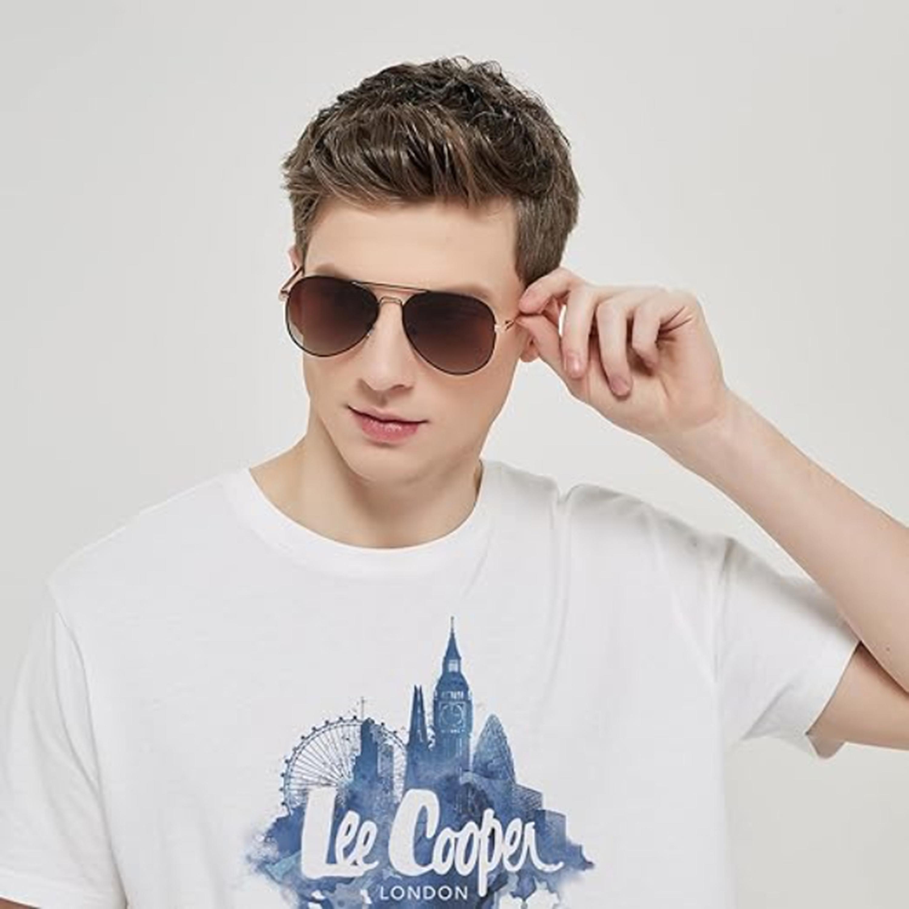 لي كوبر- نظارات شمسية أفياتور بنية مستقطبة مقاس 57 مم - LC1015C01-men-sunglasses-image-4