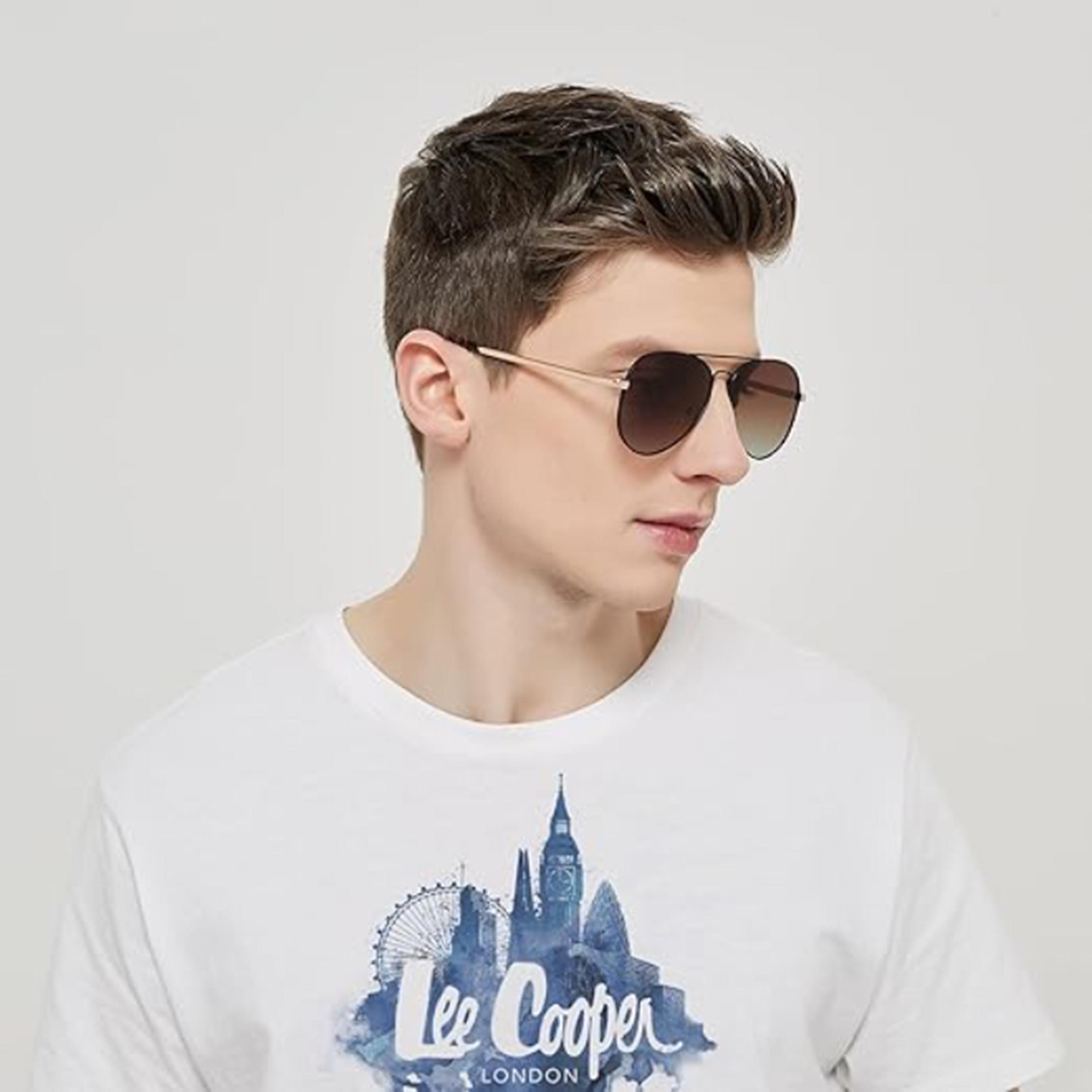 لي كوبر- نظارات شمسية أفياتور بنية مستقطبة مقاس 57 مم - LC1015C01-men-sunglasses-image-5