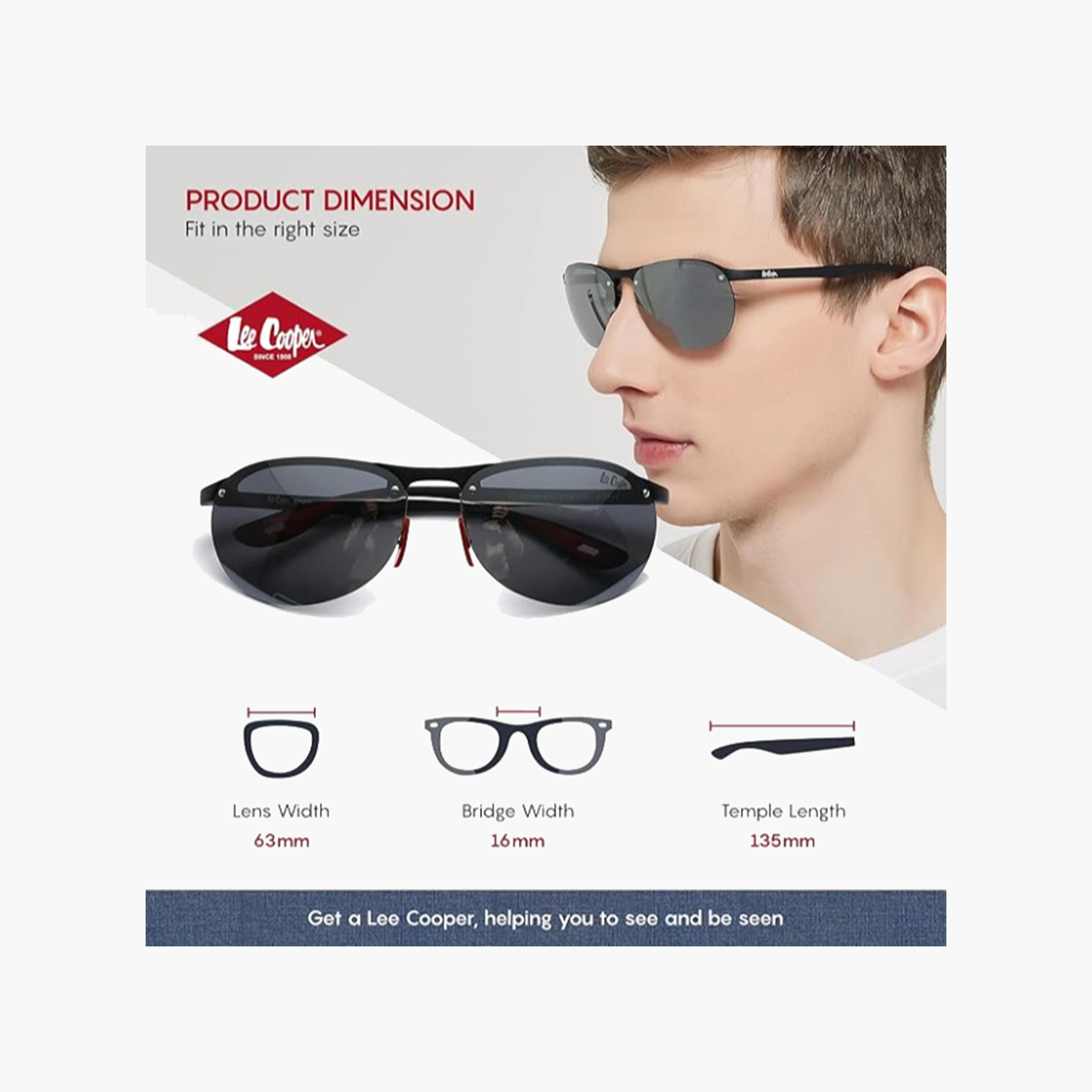 Lee Cooper Polarized 63 MM Silver Aviator Sunglasses LC1020C03-men-sunglasses-image-2
