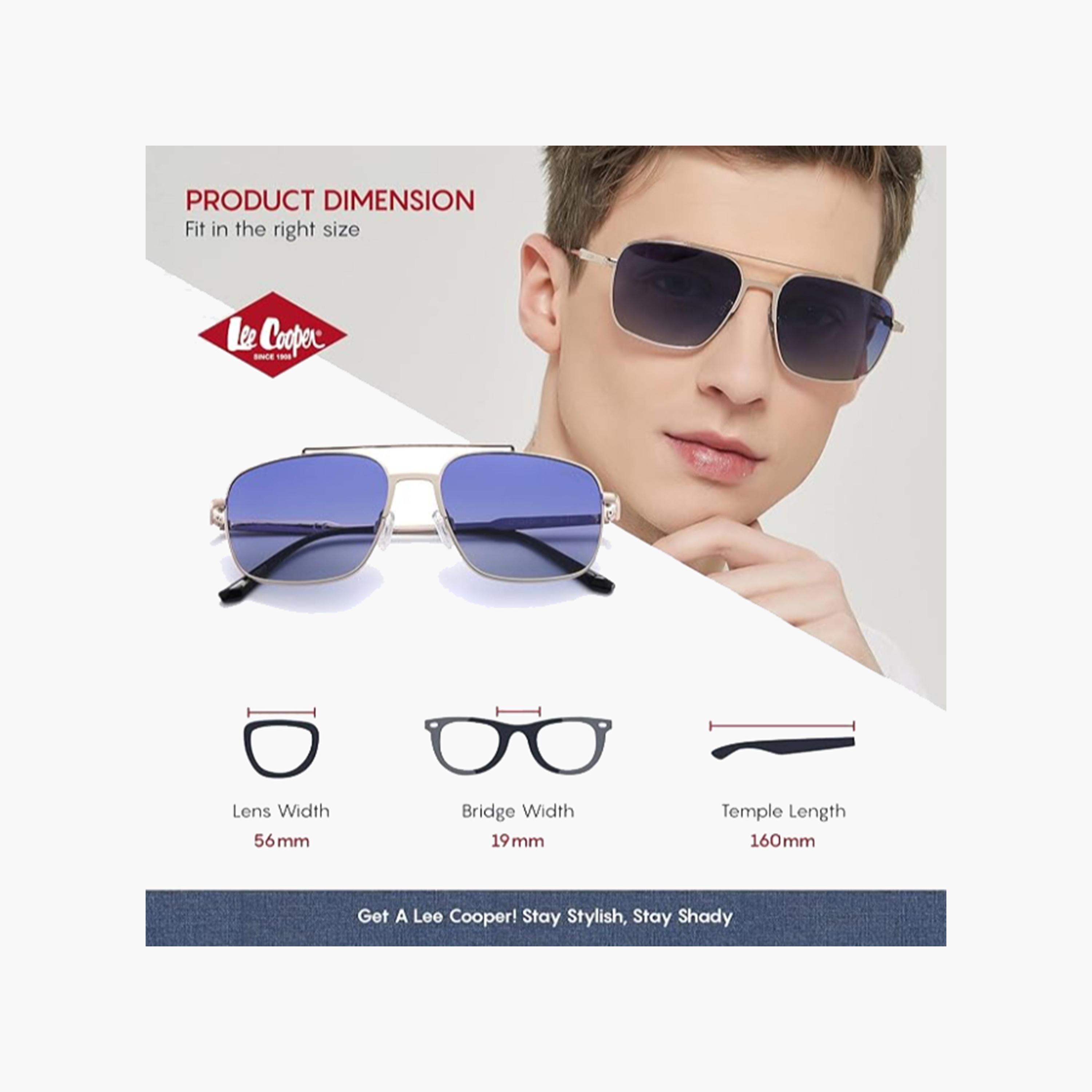 Lee Cooper Polarized 56 MM Blue Wayfarer Style Sunglasses LC1024C01-men-sunglasses-image-2