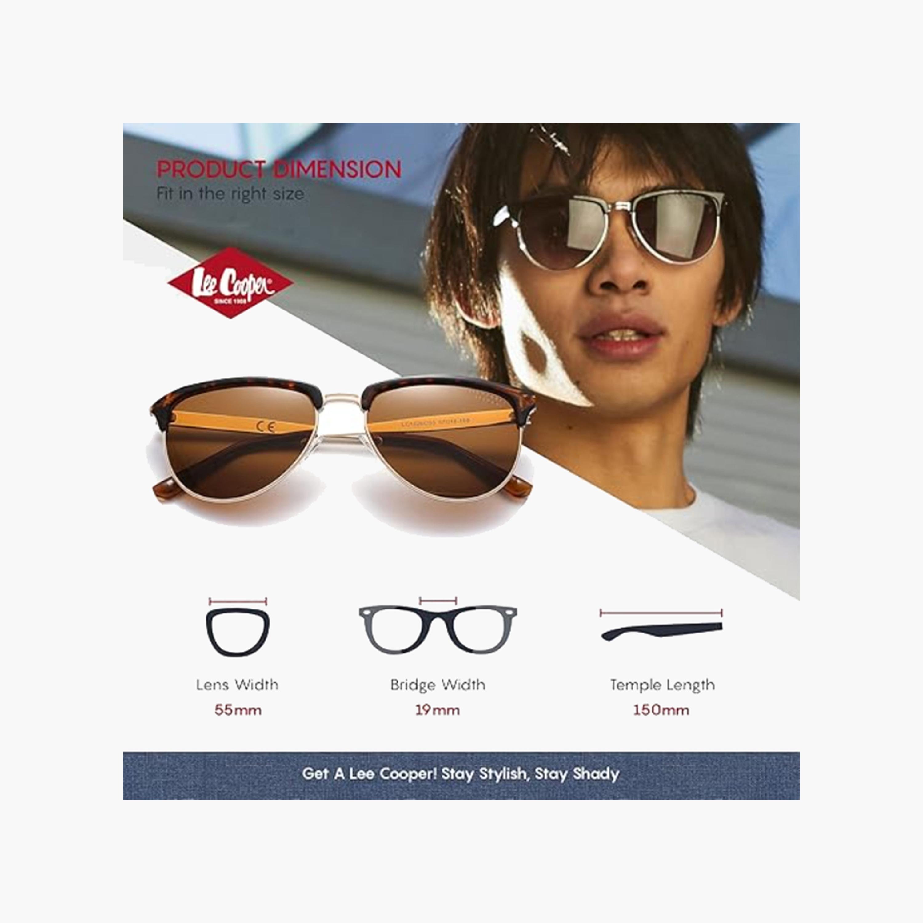 لي كوبر- نظارات شمسية مستقطبة 55 مم لون بني دائري وبيضاوي - LC1026C03-men-sunglasses-image-2