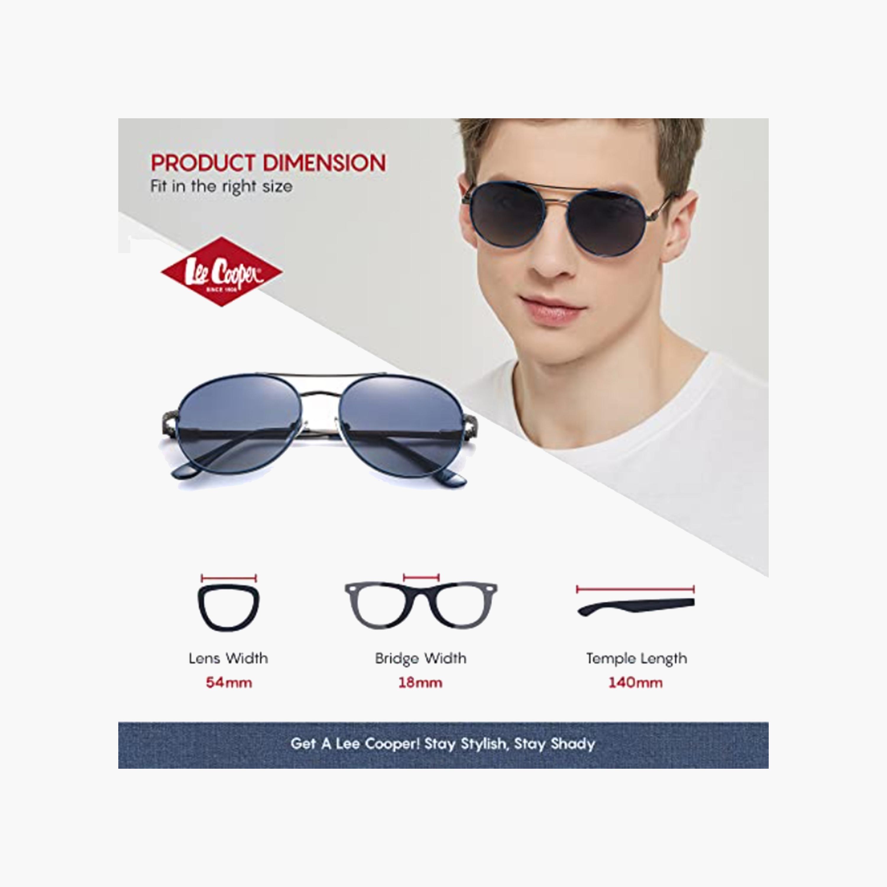Lee Cooper Polarized 54 MM Blue Aviator Sunglasses LC1035C01-men-sunglasses-image-2