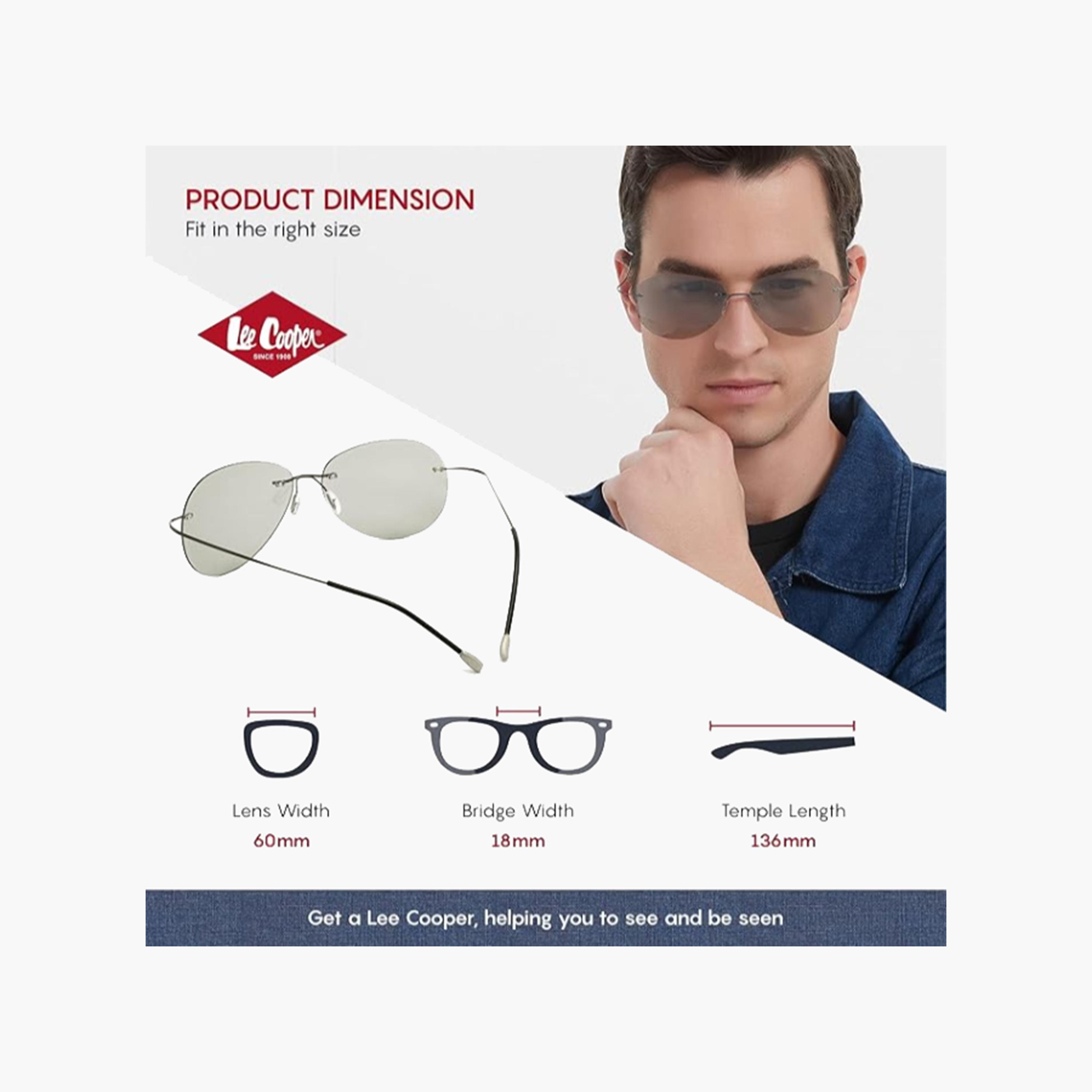 Lee Cooper 60 MM Grey Aviator Sunglasses LC3048C02-men-sunglasses-image-2