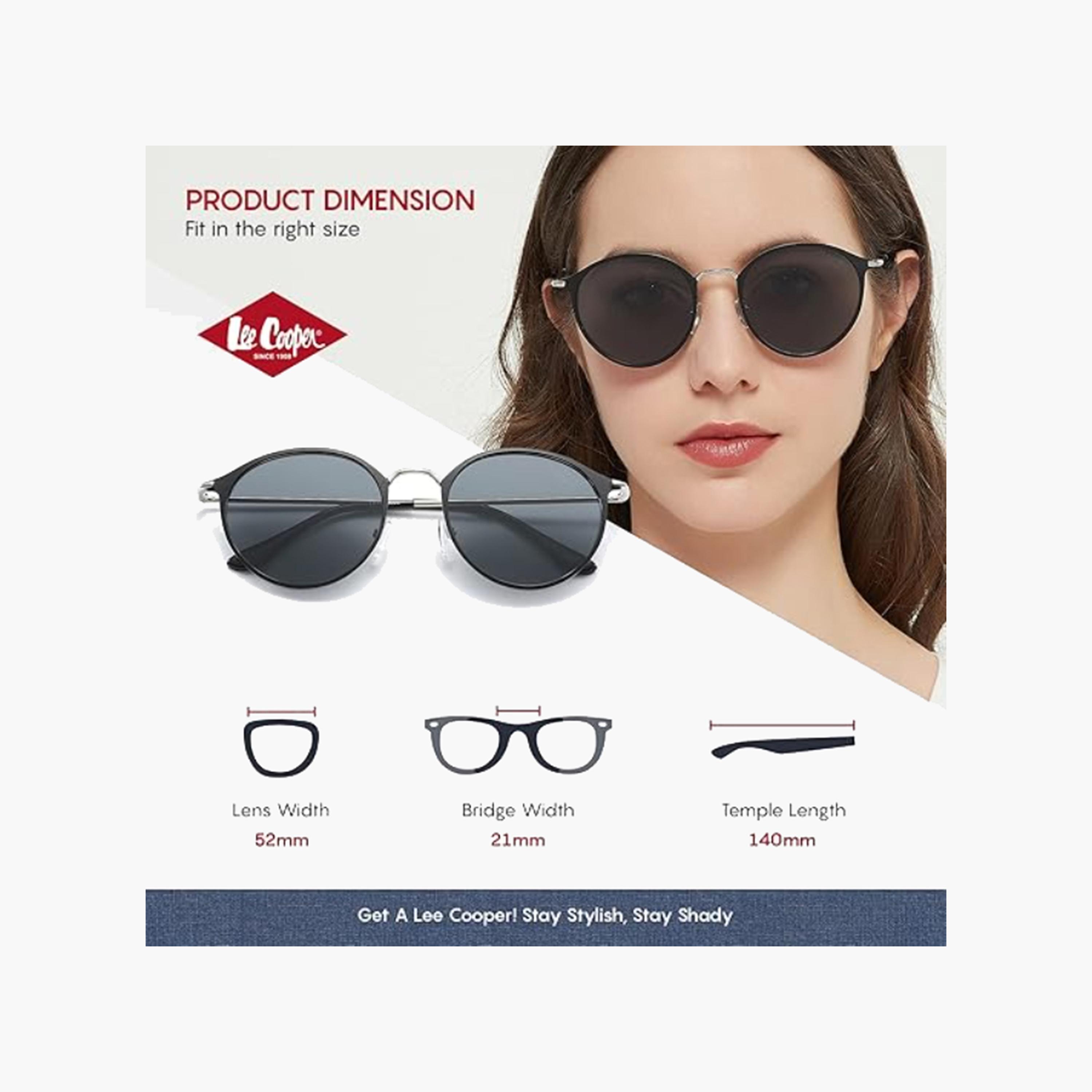 Lee Cooper Polarized 52 MM Grey Round & Oval Sunglasses LC1025C02-women-sunglasses-image-2