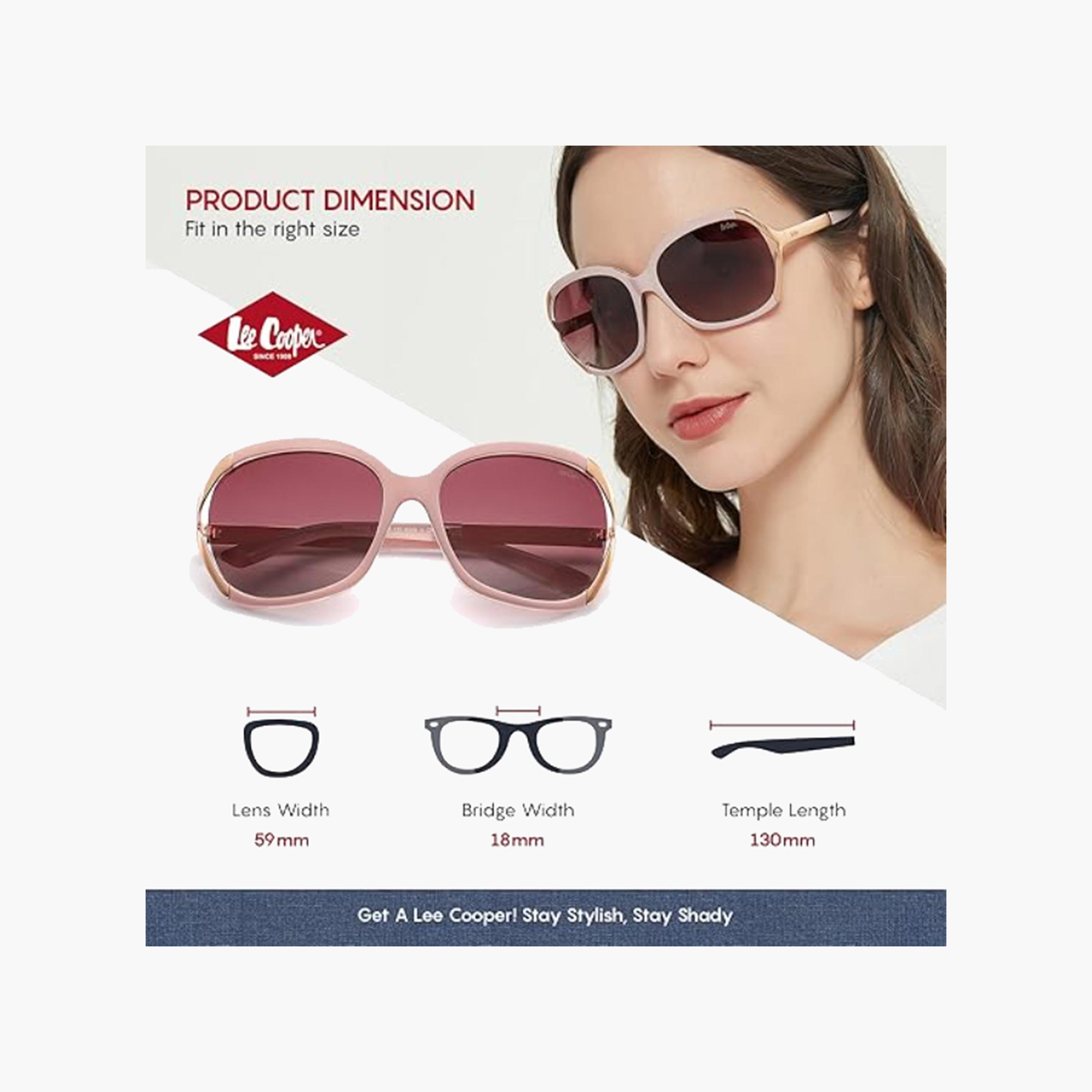 لي كوبر- نظارة شمسية مستقطبة 59 مم وردية مستديرة وبيضاوية - LC1027C02-women-sunglasses-image-2