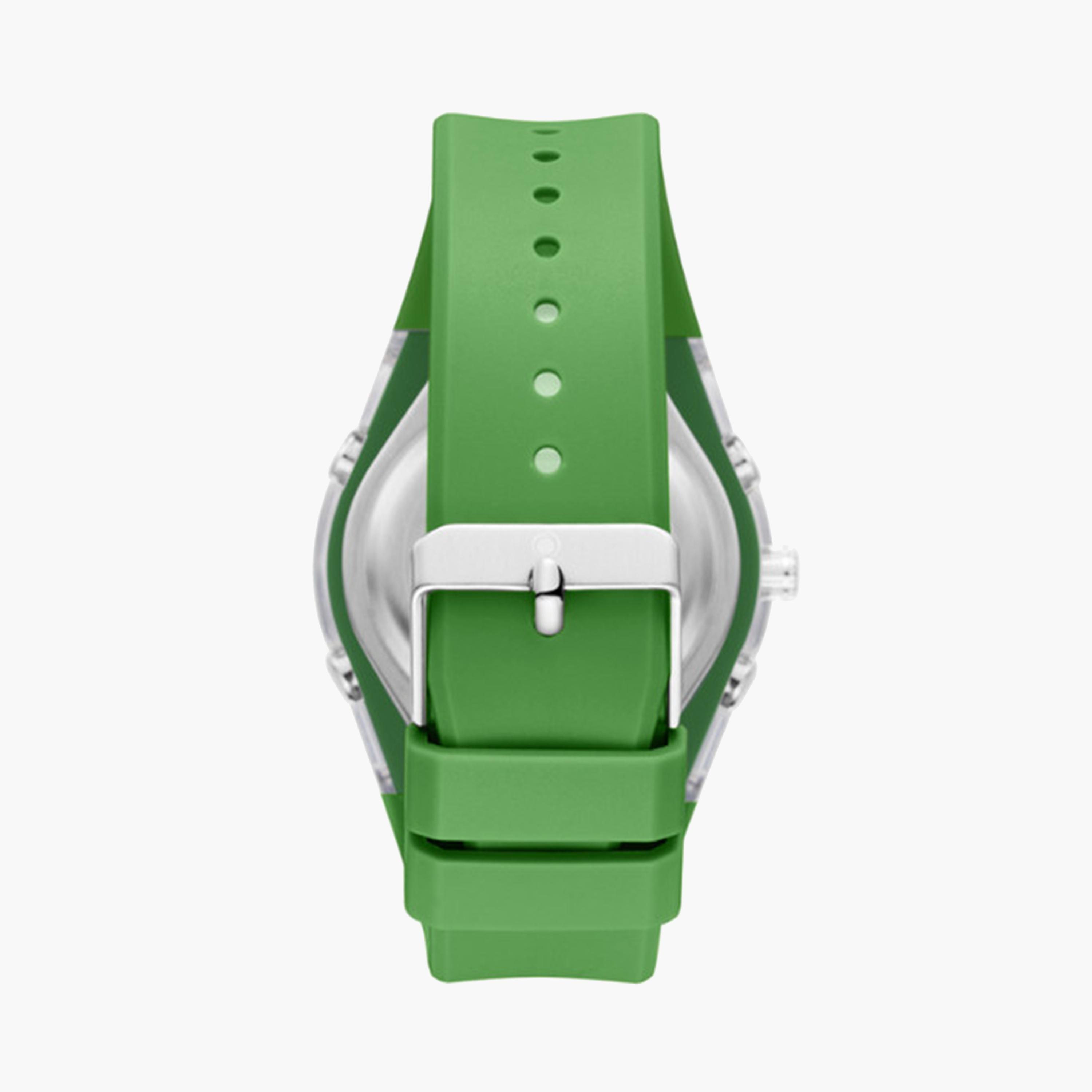 أسترو- ساعة أطفال تناظري-رقمي 44 ملم خضراء بحزام سيليكون | A24801-PPGG-girls-accessories-watches-image-2
