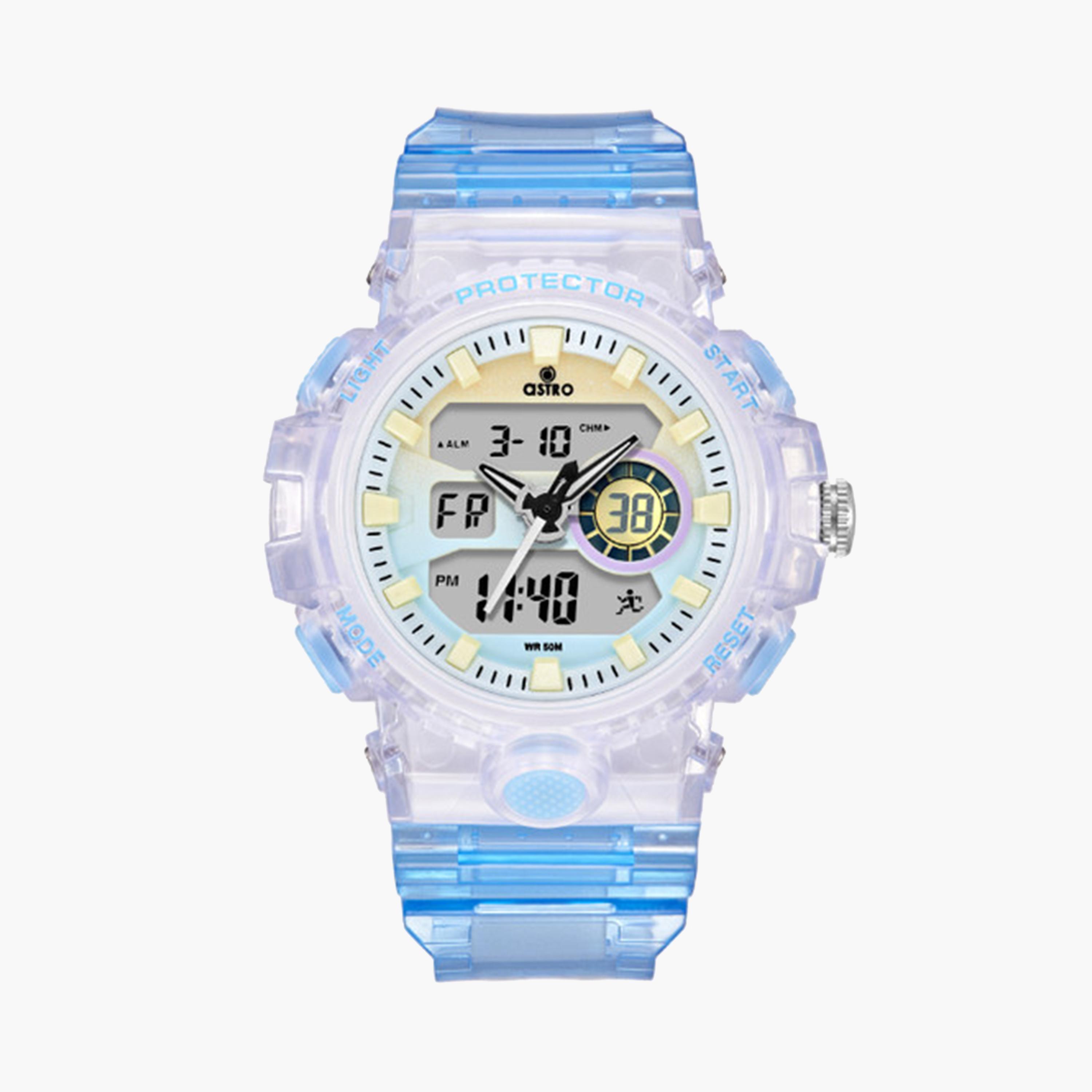 Astro Kids 47 MM Blue Analog-Digital Silicone Strap Watch | A24802-PPLL-girls-accessories-watches-image-1