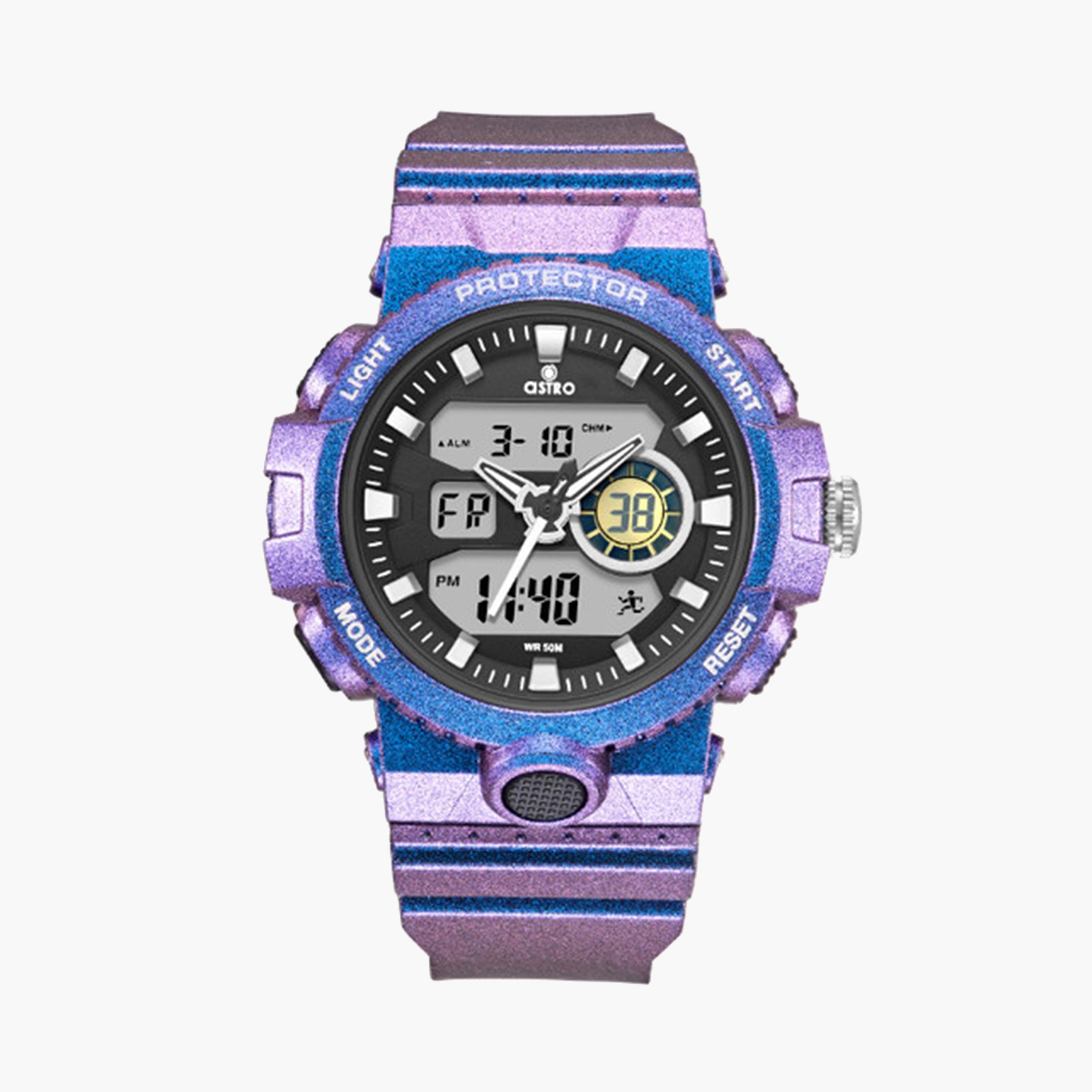Astro Kids 47 MM Blue Analog-Digital Silicone Strap Watch | A24802-PPNN-girls-accessories-watches-image-1