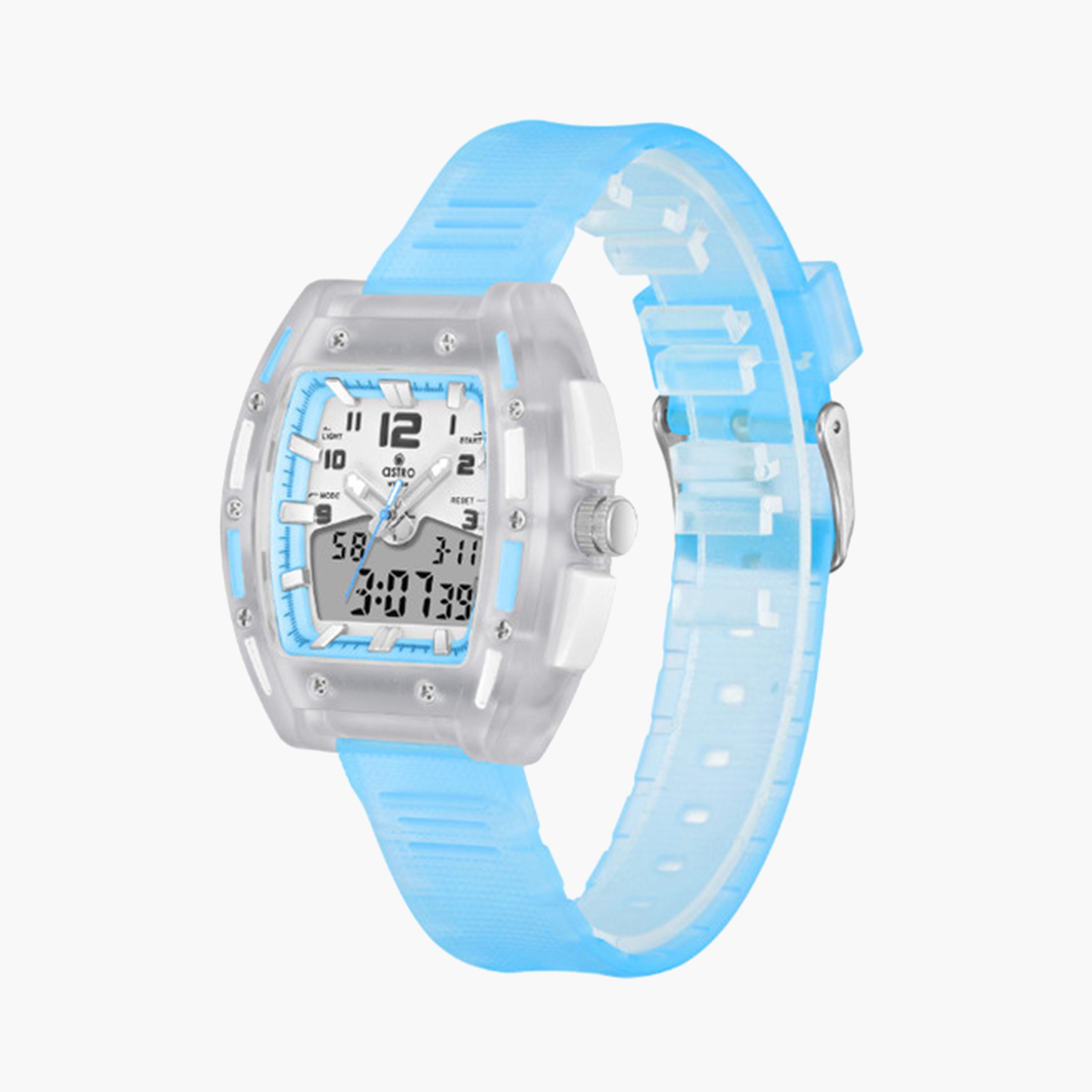 Astro Kids 43 MM Blue Analog-Digital Silicone Strap Watch | A24803-PPLW-girls-accessories-watches-image-3
