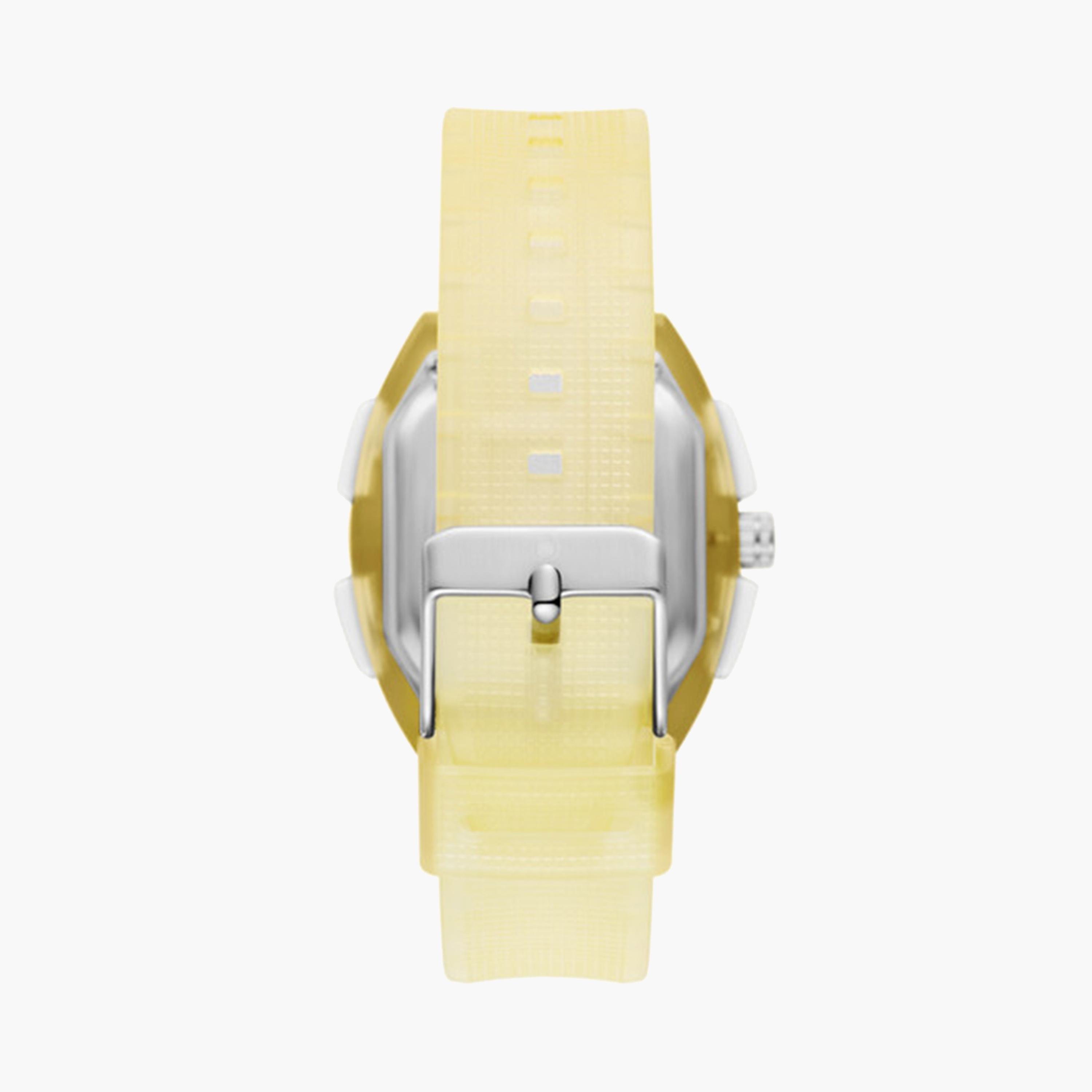 أسترو- ساعة أطفال تناظري-رقمي 43 ملم باللون الأصفر بحزام سيليكون | A24803-PPYY-girls-accessories-watches-image-2