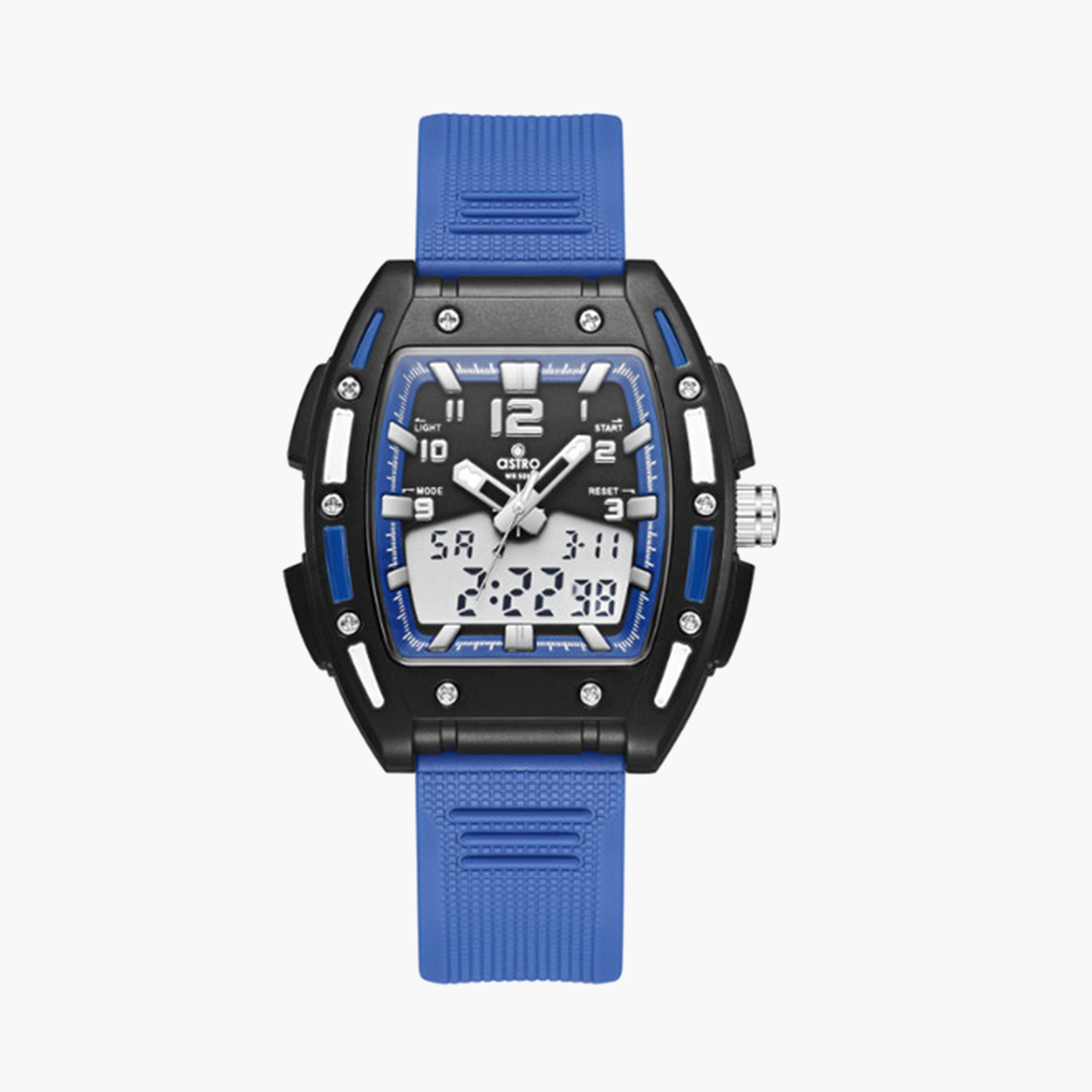 Astro Kids 43 MM Blue Analog-Digital Silicone Strap Watch | A24804-PPNB-girls-accessories-watches-image-1