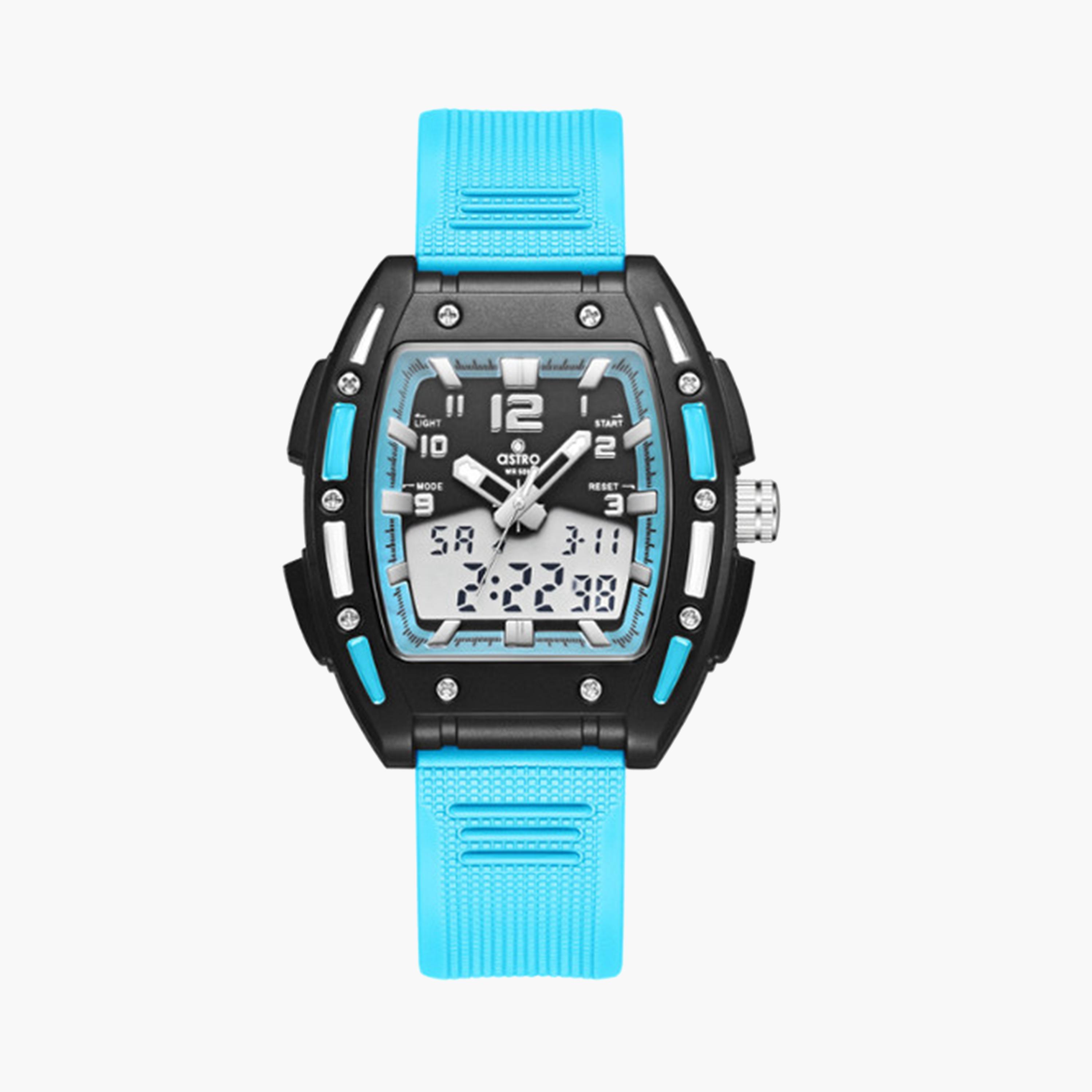 Astro Kids 43 MM Blue Analog-Digital Silicone Strap Watch | A24804-PPLB-girls-accessories-watches-image-1