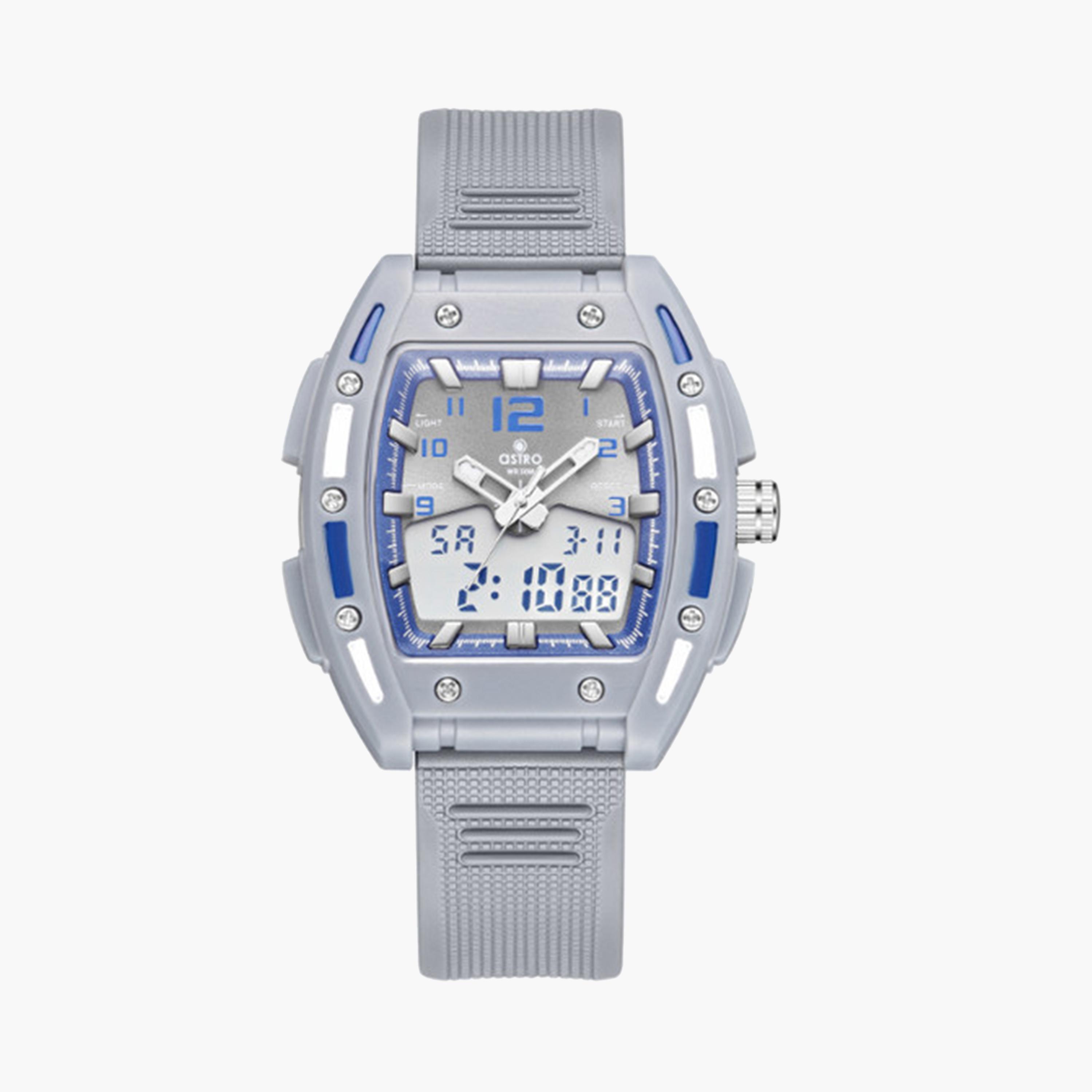 Astro Kids 43 MM Grey Analog-Digital Silicone Strap Watch | A24804-PPXX-girls-accessories-watches-image-1
