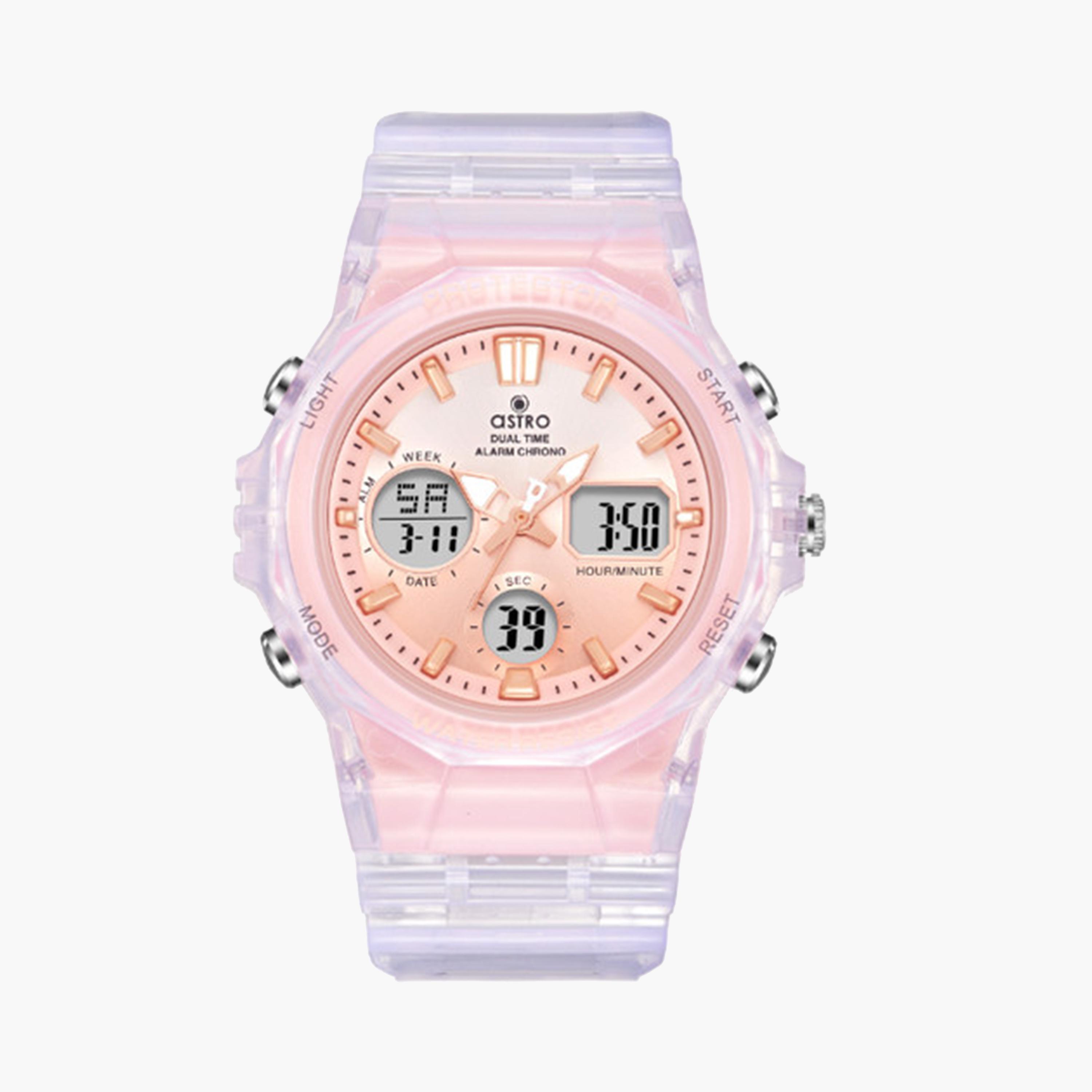 Astro Kids 43 MM White Analog-Digital Silicone Strap Watch | A24805-PPWWK-girls-accessories-watches-image-1