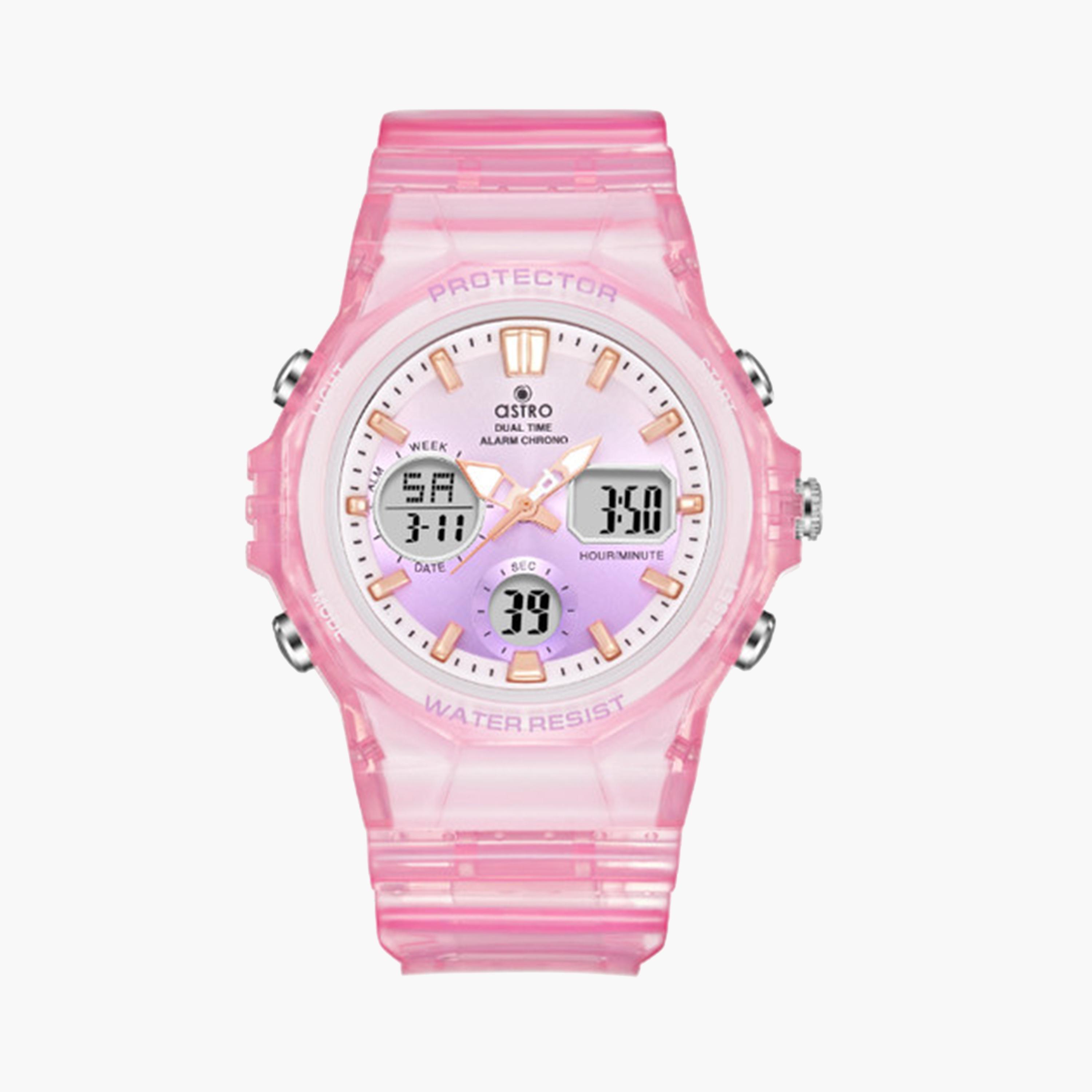 Astro Girls 43 MM Pink Analog-Digital Silicone Strap Watch | A24805-PPPP-girls-accessories-watches-image-1