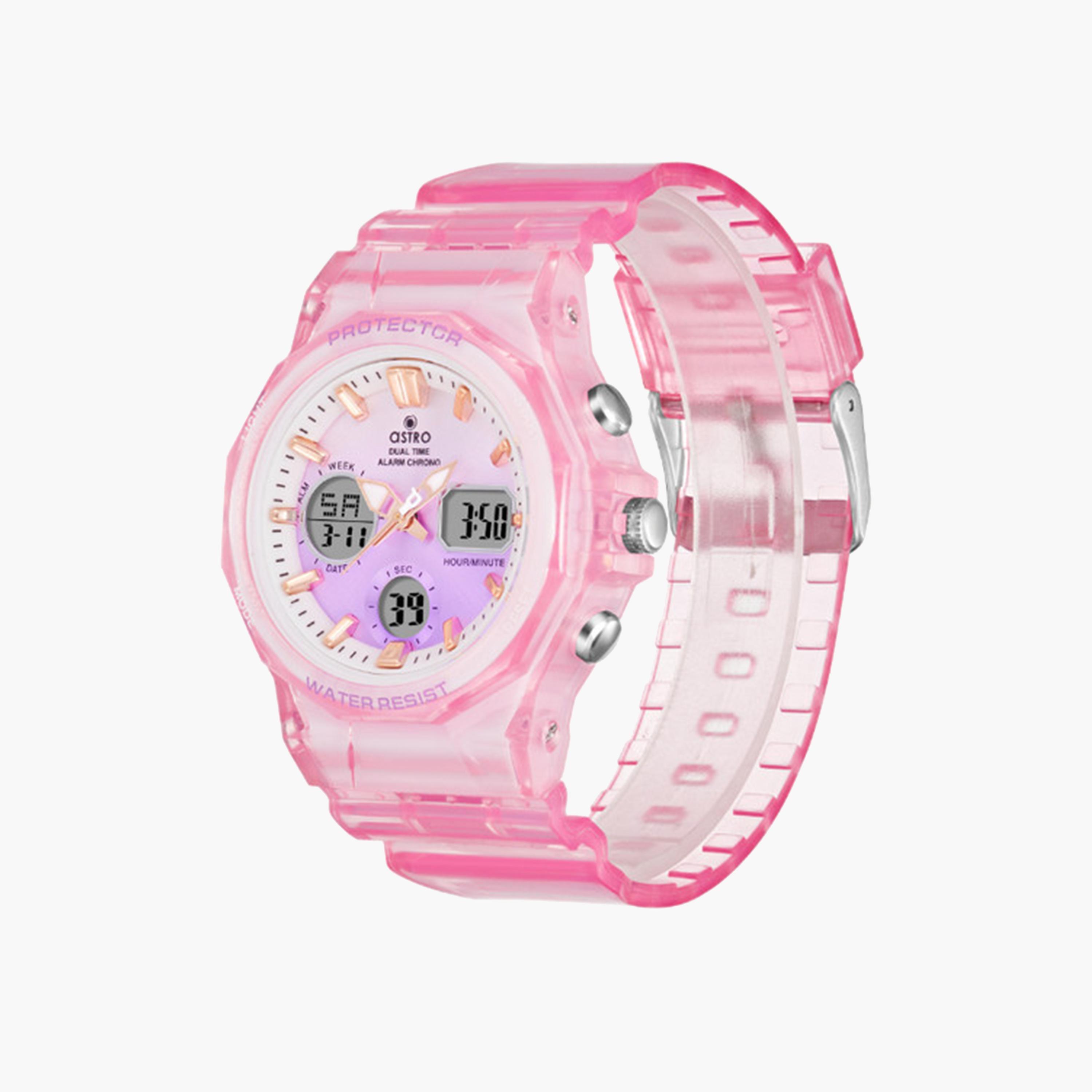 Astro Girls 43 MM Pink Analog-Digital Silicone Strap Watch | A24805-PPPP-girls-accessories-watches-image-3