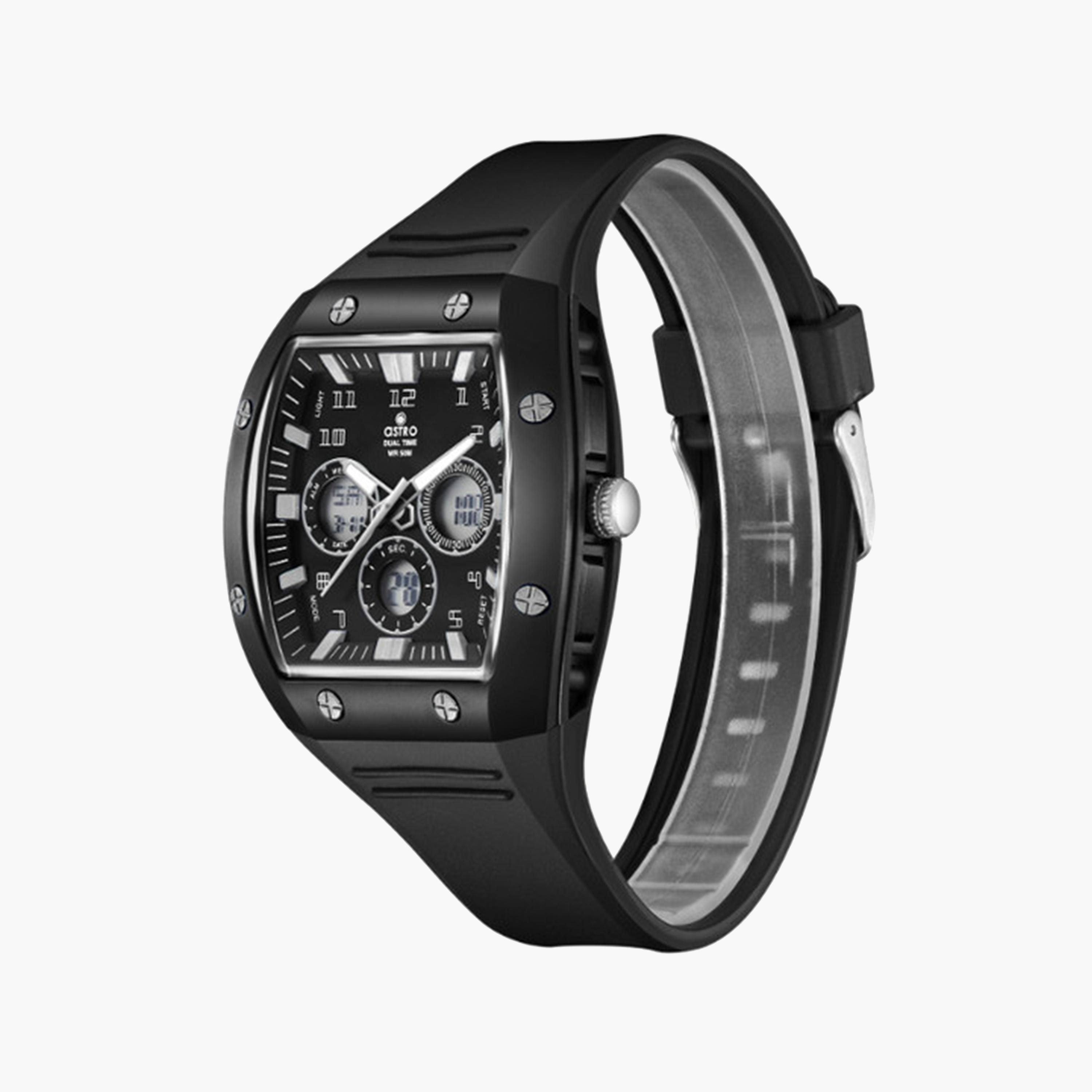 Astro Kids 47 MM Black Analog-Digital Silicone Strap Watch | A24806-PPBB-girls-accessories-watches-image-3