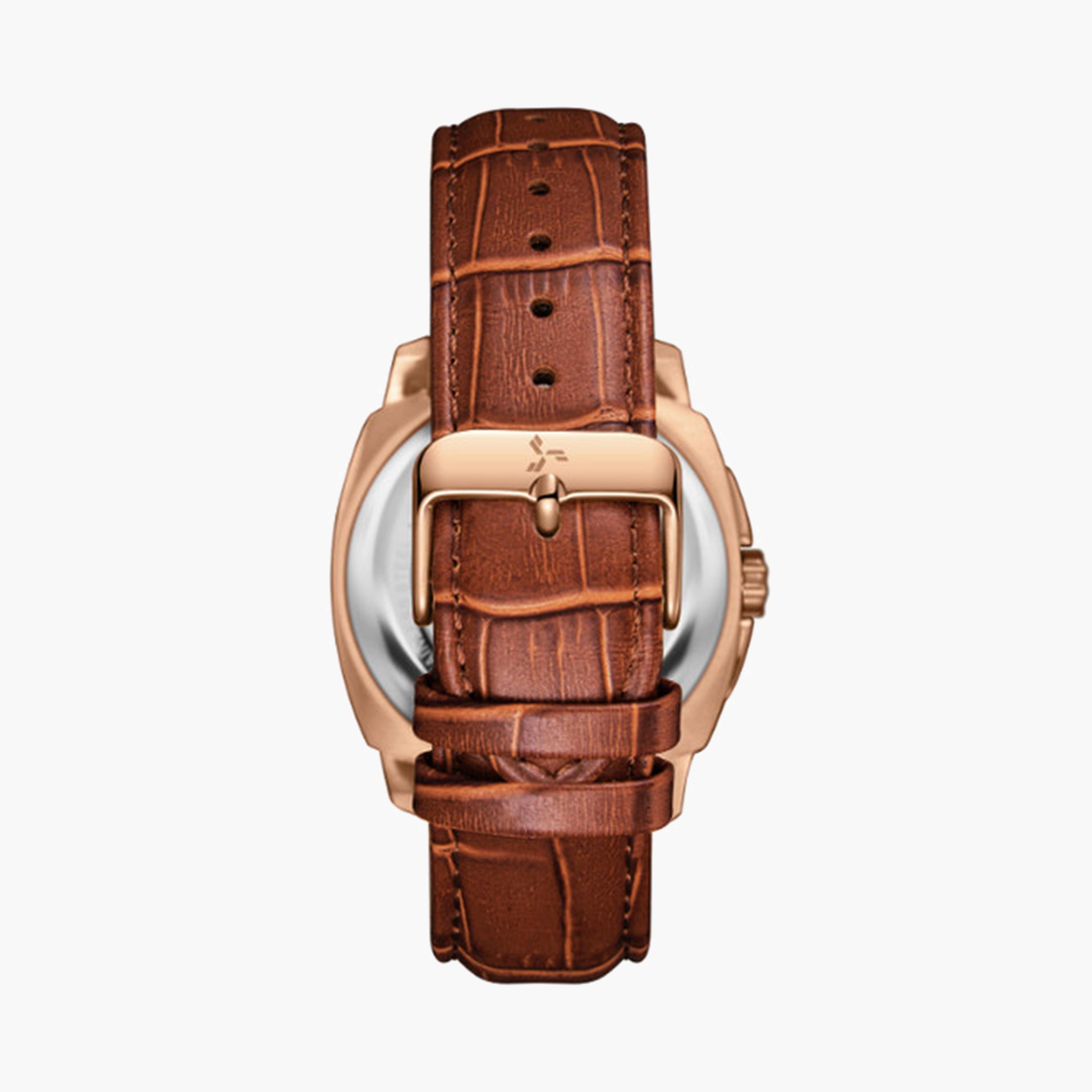 تورنادو- ساعة  للرجال 42 مم أوتوماتيكية بنية سوار جلدي | T7316-RLDS-men-watchesandjewellery-watches-image-3