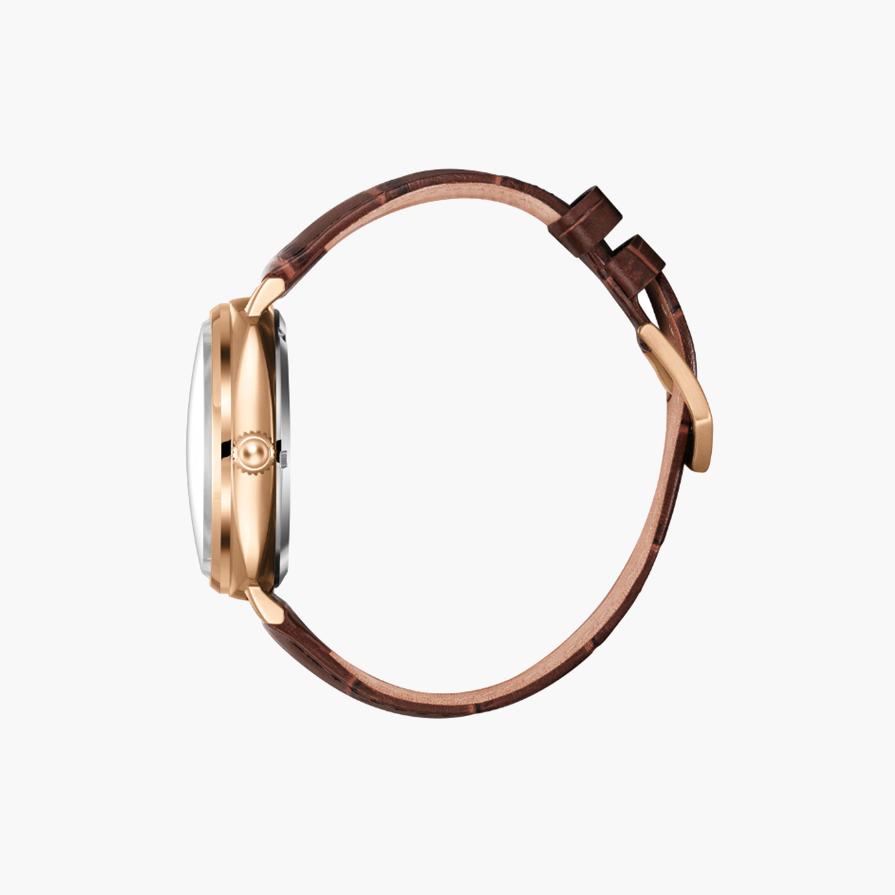 Beverly Hills Polo Club Men's 44 MM Brown Automatic Leather Strap Watch | BP3687X.472-men-watchesandjewellery-watches-image-3