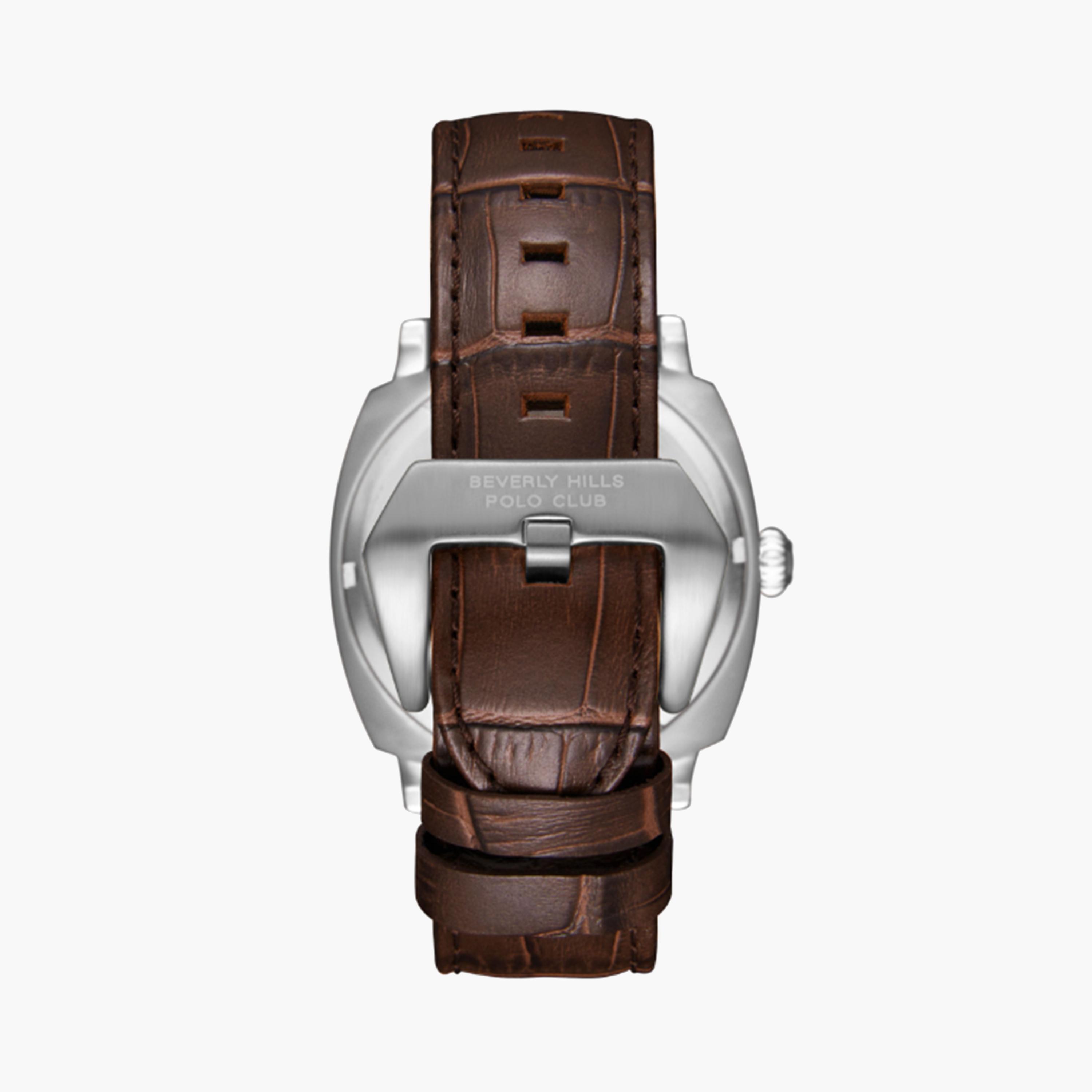 بيفرلي هيلز بولو كلوب- ساعة للرجال 44 ملم أوتوماتيكية بنية بحزام جلدي | BP3687X.392-men-watchesandjewellery-watches-image-2