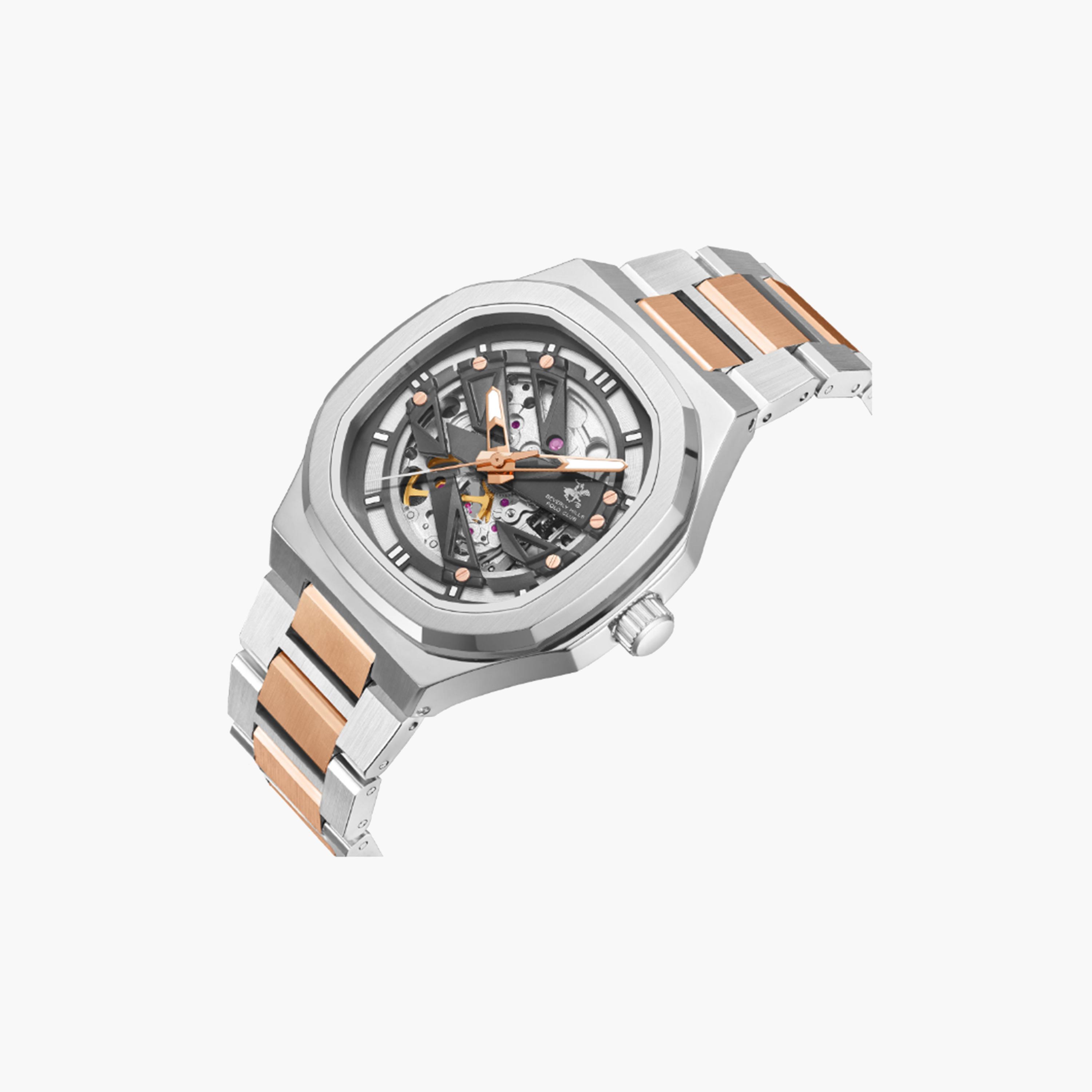Beverly Hills Polo Club Men's 43 MM Multicolour Automatic Metal Strap Watch | BP3686X.560-men-watchesandjewellery-watches-image-4