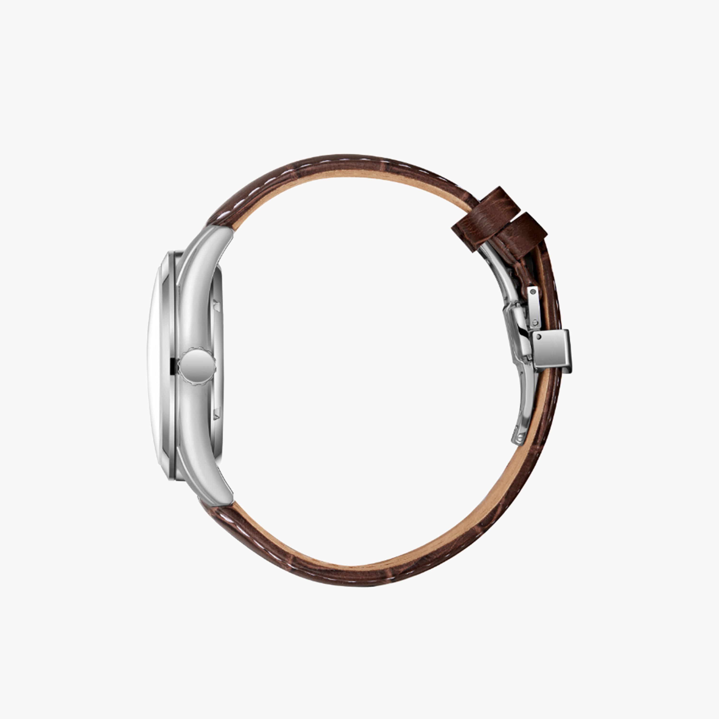 بيفرلي هيلز بولو كلوب- ساعة للرجال 44 ملم أوتوماتيكية بنية بحزام جلدي | BP3662X.374-men-watchesandjewellery-watches-image-3