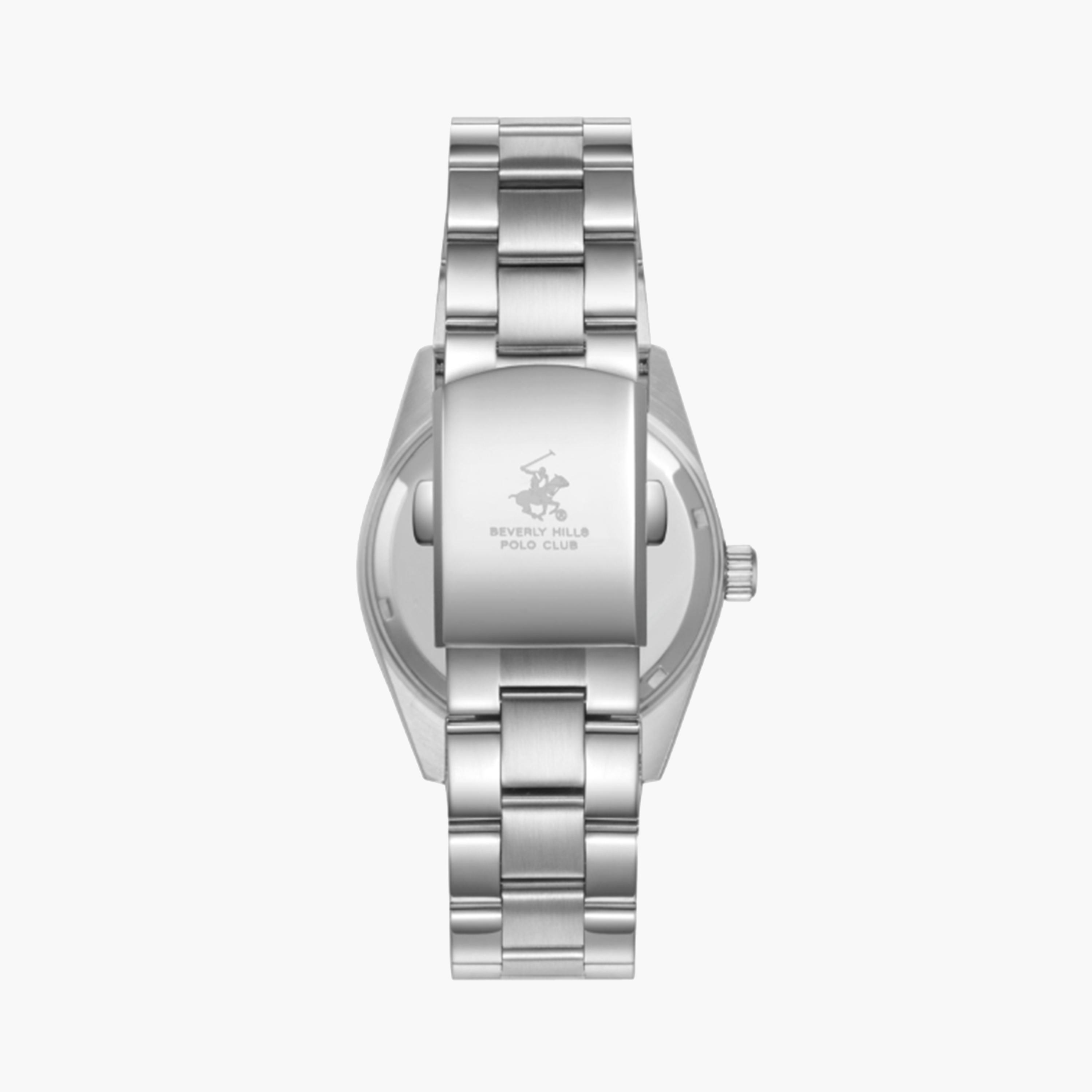 بيفرلي هيلز بولو كلوب- ساعة للرجال 41 ملم تناظرية فضية بحزام معدني | BP3664X.370-men-watchesandjewellery-watches-image-2