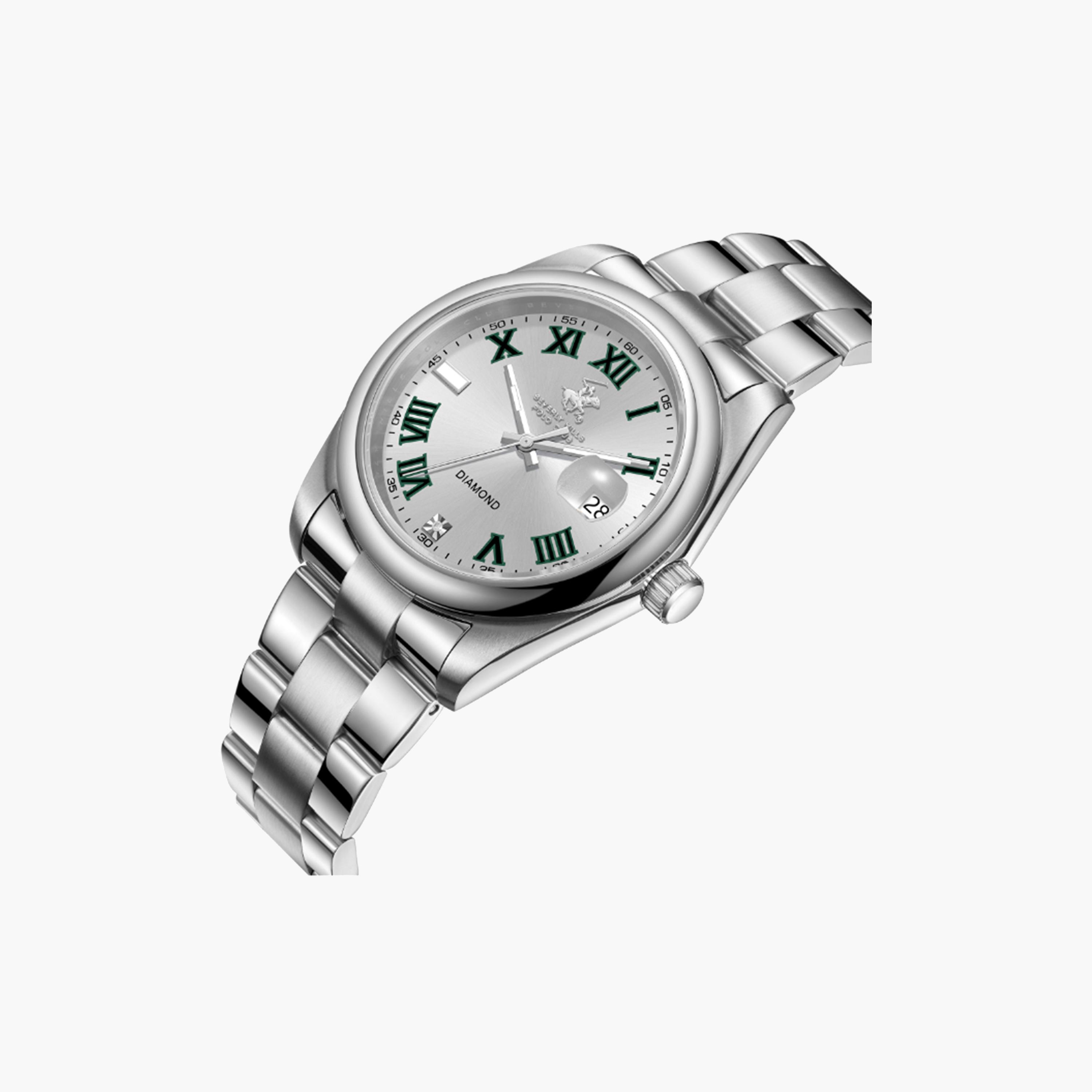 بيفرلي هيلز بولو كلوب- ساعة للرجال 41 ملم تناظرية فضية بحزام معدني | BP3664X.330-men-watchesandjewellery-watches-image-4