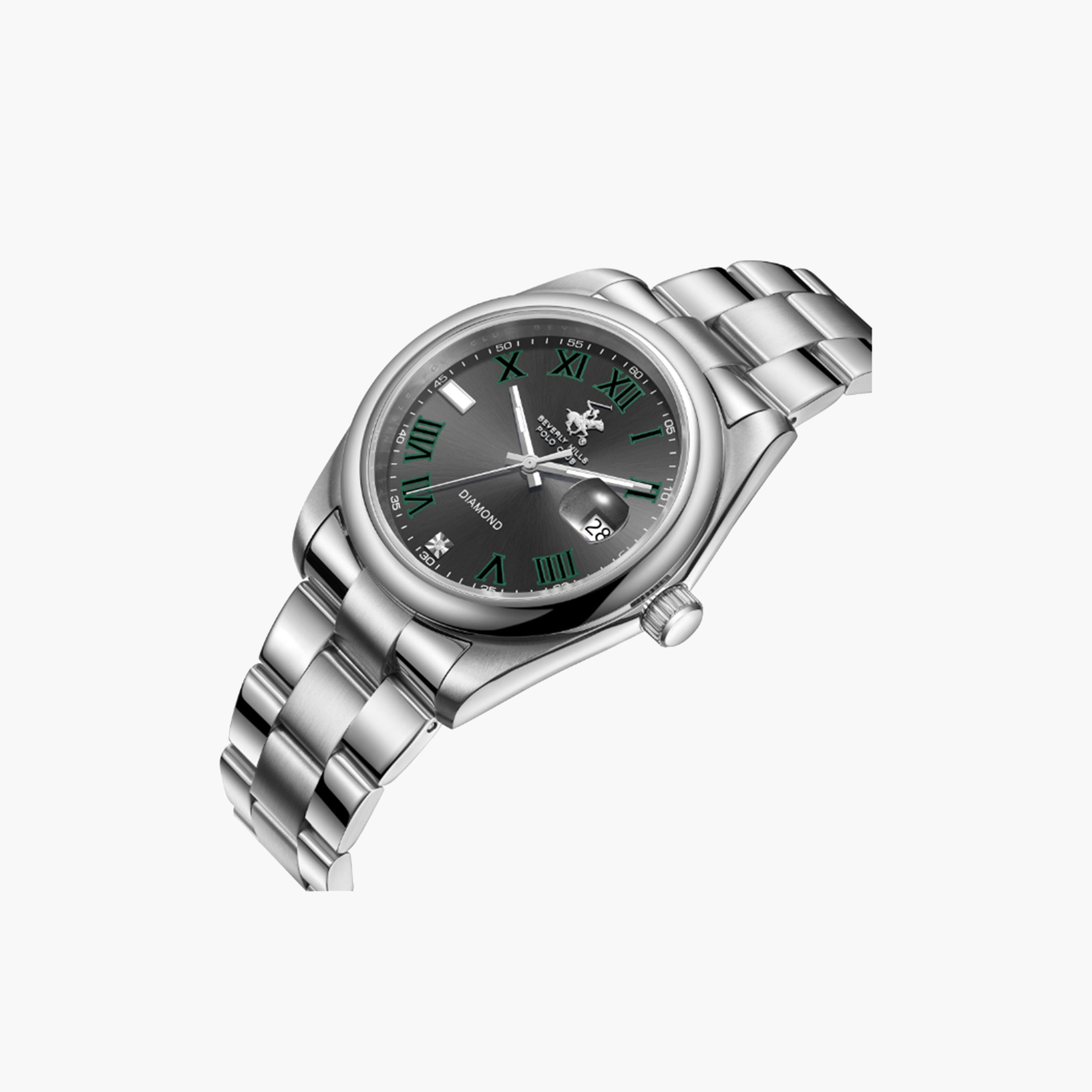 بيفرلي هيلز بولو كلوب- ساعة للرجال 41 ملم تناظرية فضية بحزام معدني | BP3664X.360-men-watchesandjewellery-watches-image-4