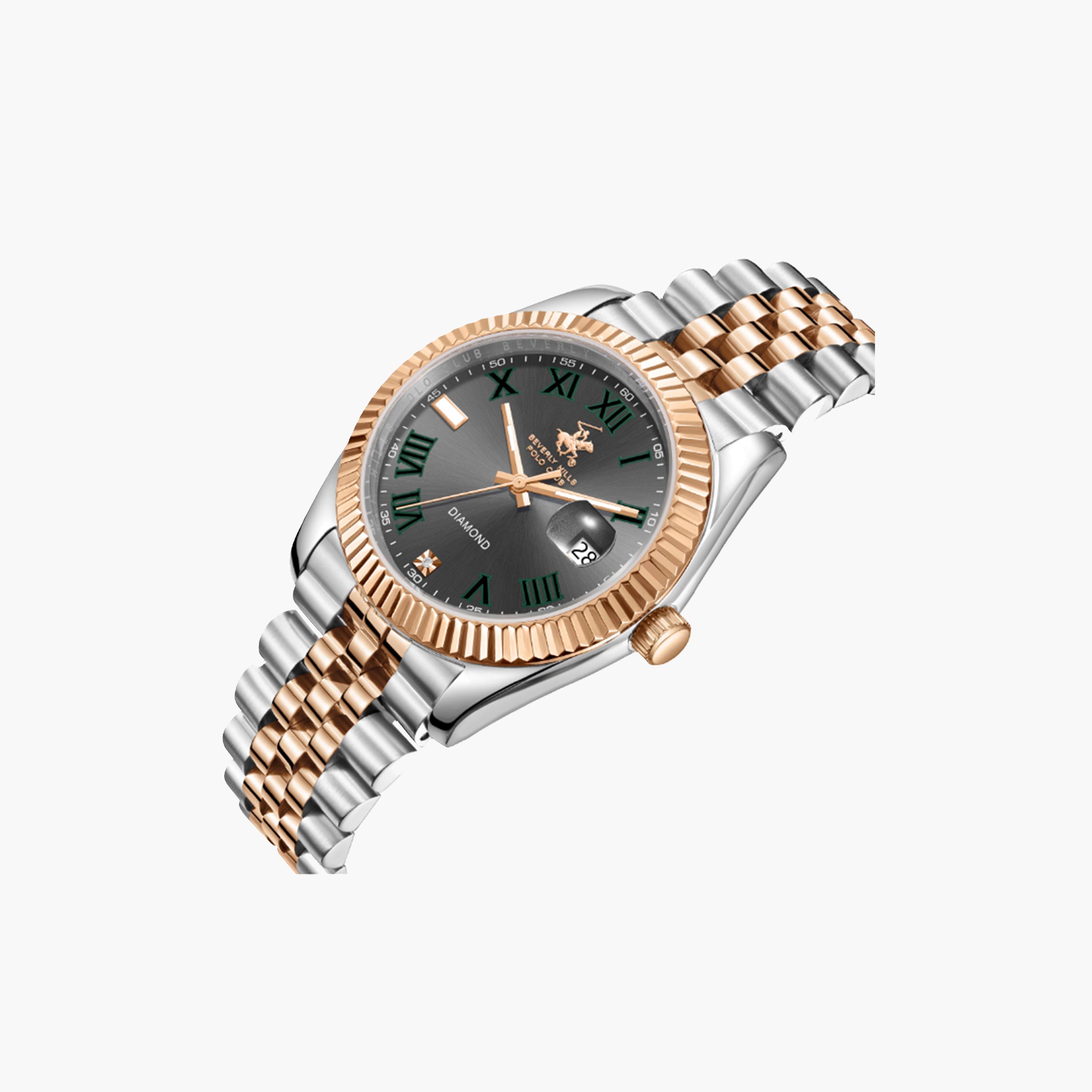 Beverly Hills Polo Club Men's 41 MM Multicolour Analog Metal Strap Watch | BP3665X.560-men-watchesandjewellery-watches-image-4