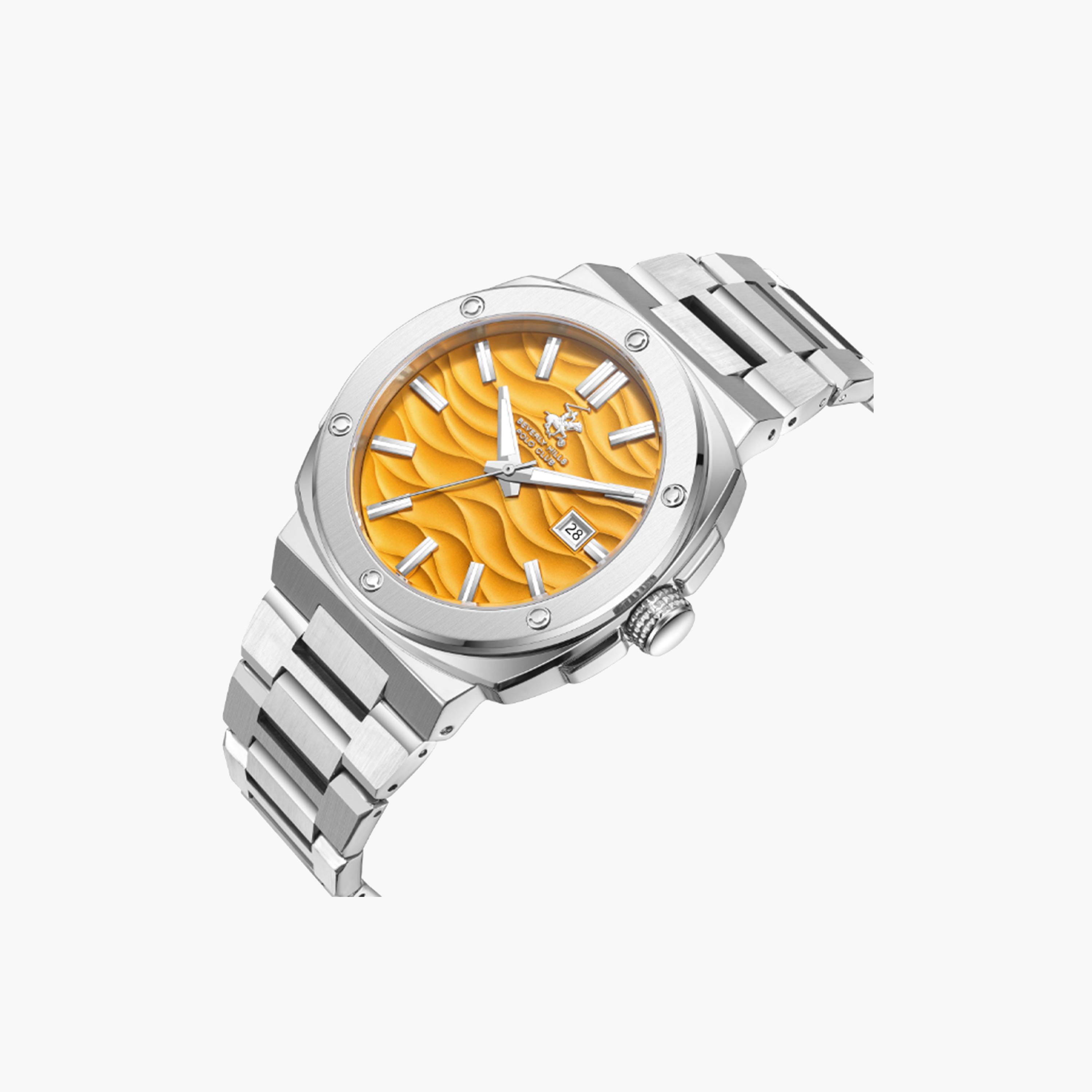 Beverly Hills Polo Club Men's 42 MM Silver Analog Metal Strap Watch | BP3655X.301-men-watchesandjewellery-watches-image-4
