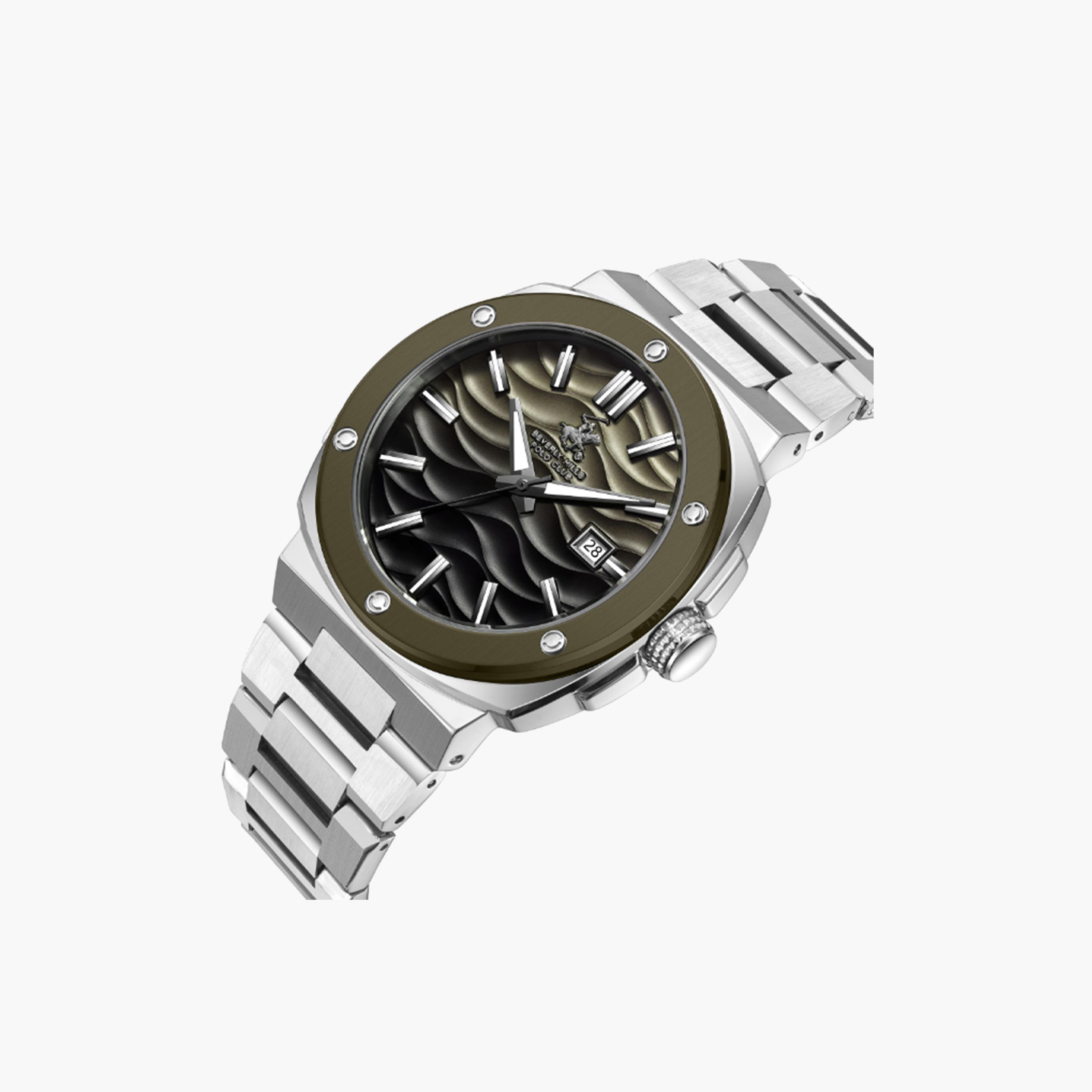 بيفرلي هيلز بولو كلوب- ساعة للرجال 42 ملم تناظرية فضية بحزام معدني | BP3655X.370-men-watchesandjewellery-watches-image-4