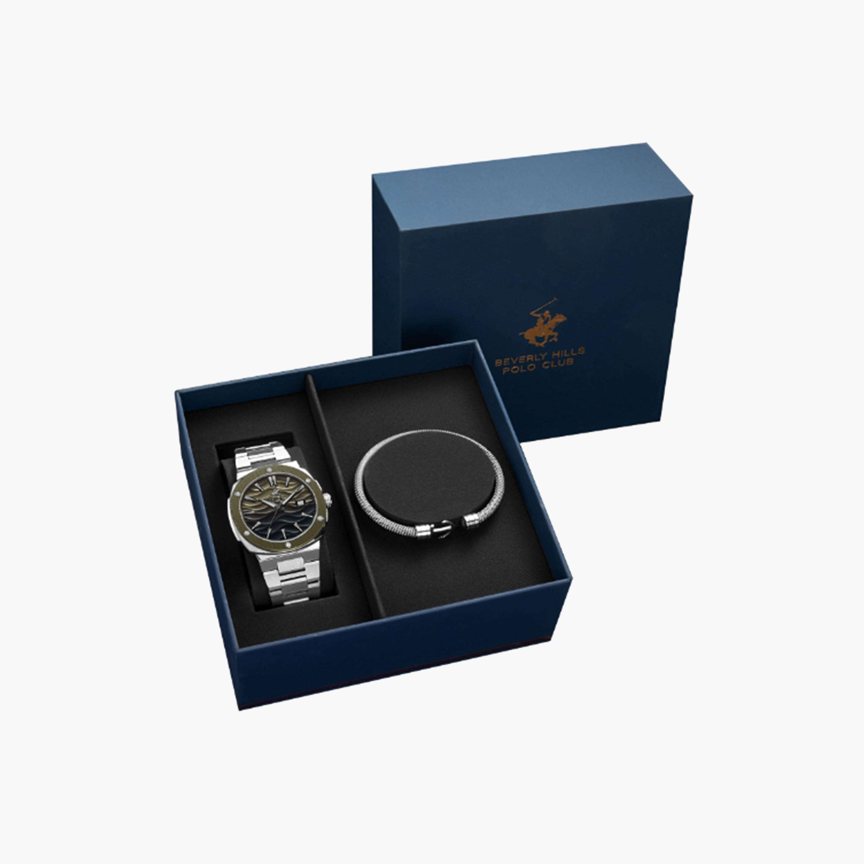 بيفرلي هيلز بولو كلوب- ساعة للرجال 42 ملم تناظرية فضية بحزام معدني | BP3655X.370-men-watchesandjewellery-watches-image-5