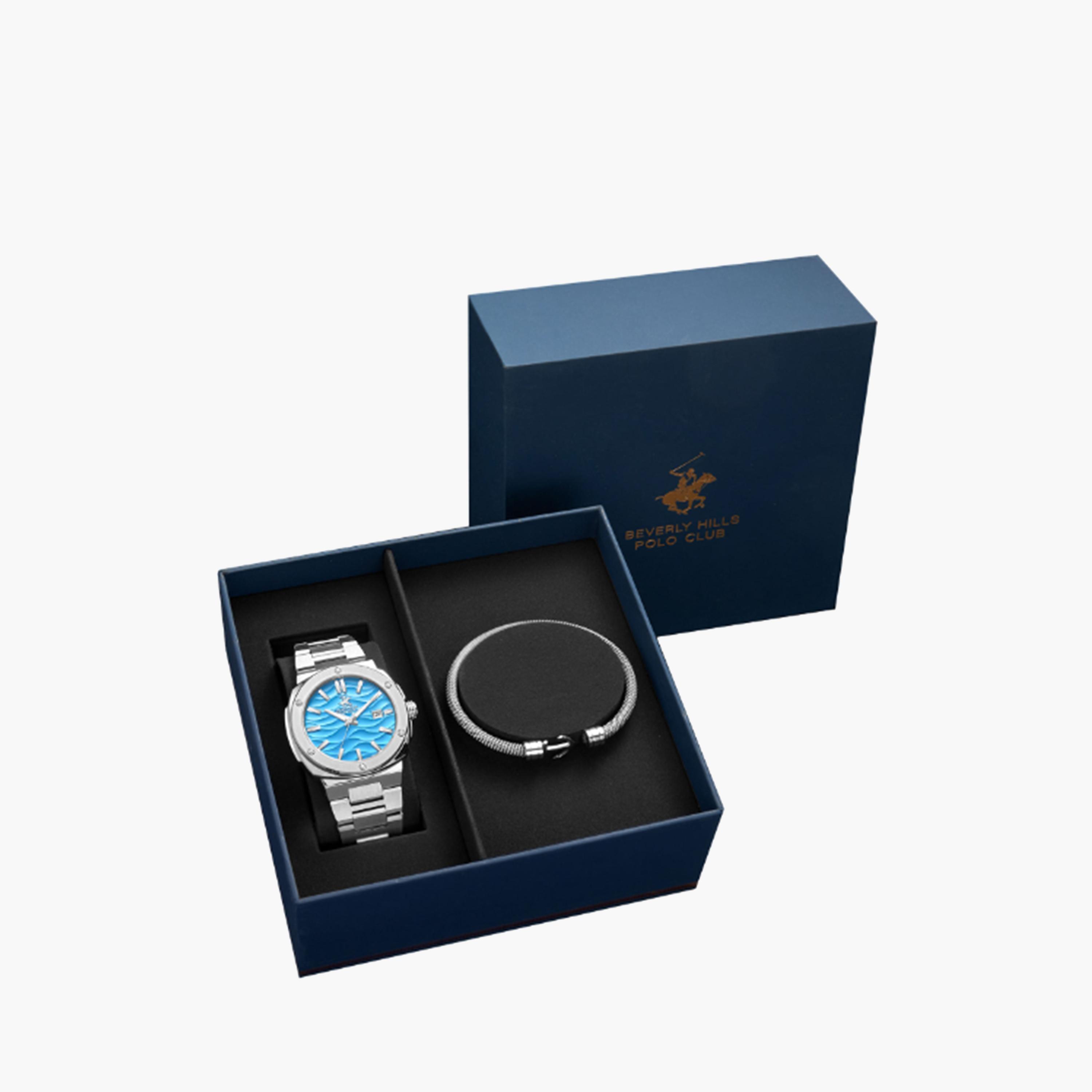 بيفرلي هيلز بولو كلوب- ساعة للرجال 42 ملم تناظرية فضية بحزام معدني | BP3655X.305-men-watchesandjewellery-watches-image-5