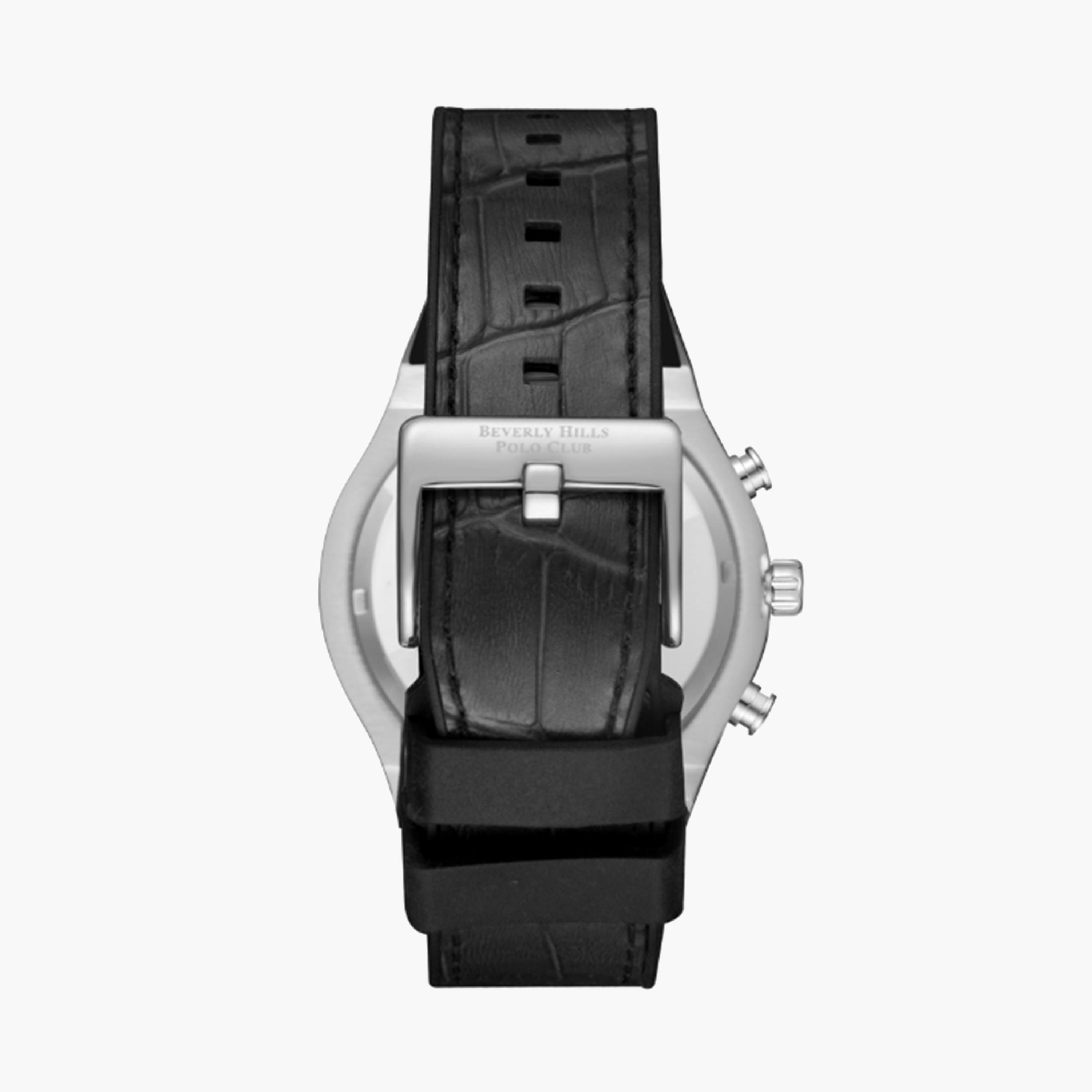 Beverly Hills Polo Club Men's 45 MM Grey Chronograph Leather Strap Watch | BP3690X.366-men-watchesandjewellery-watches-image-2