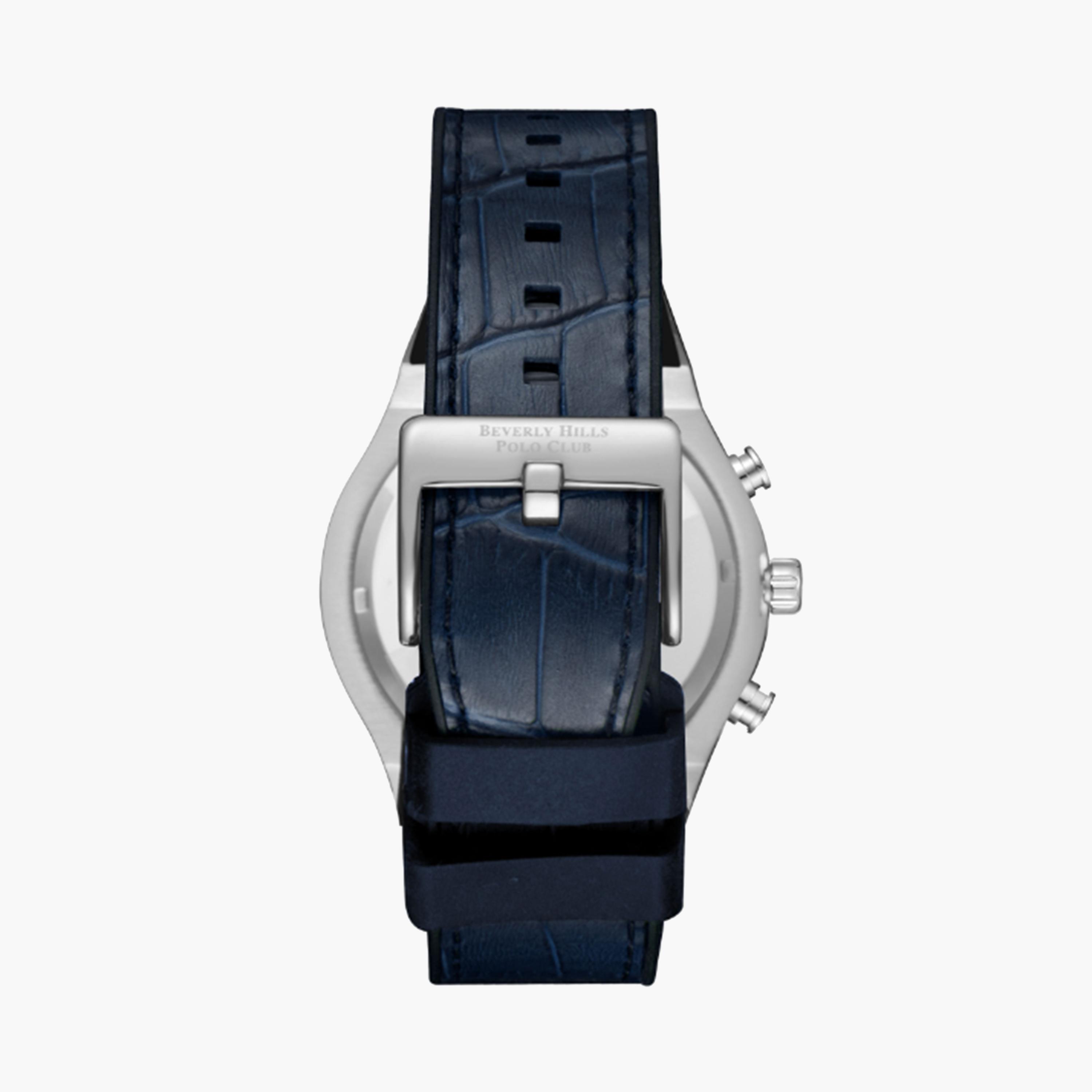 بيفرلي هيلز كلوب- ساعة كرونوغراف بسوار جلدي أزرق للرجال مقاس 45 مم | BP3690X.377-men-watchesandjewellery-watches-image-2