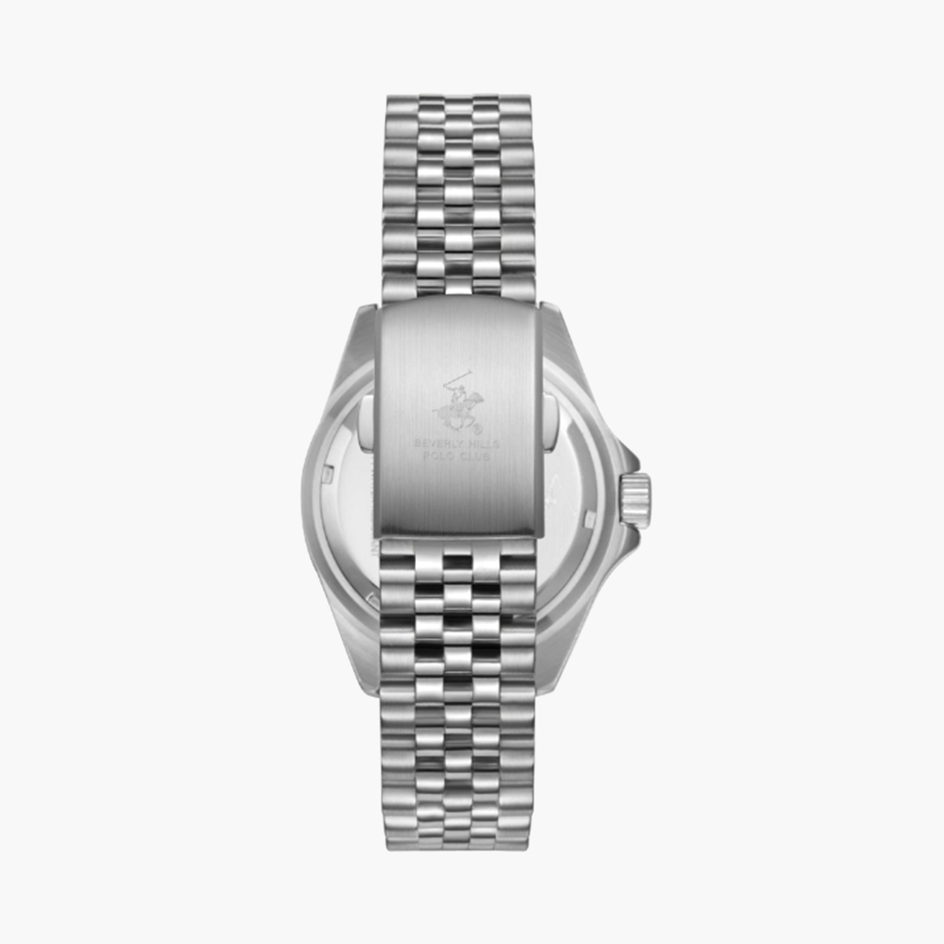 بيفرلي هيلز بولو كلوب- ساعة للرجال 41 ملم تناظرية فضية بحزام معدني | BP3641X.350-men-watchesandjewellery-watches-image-4