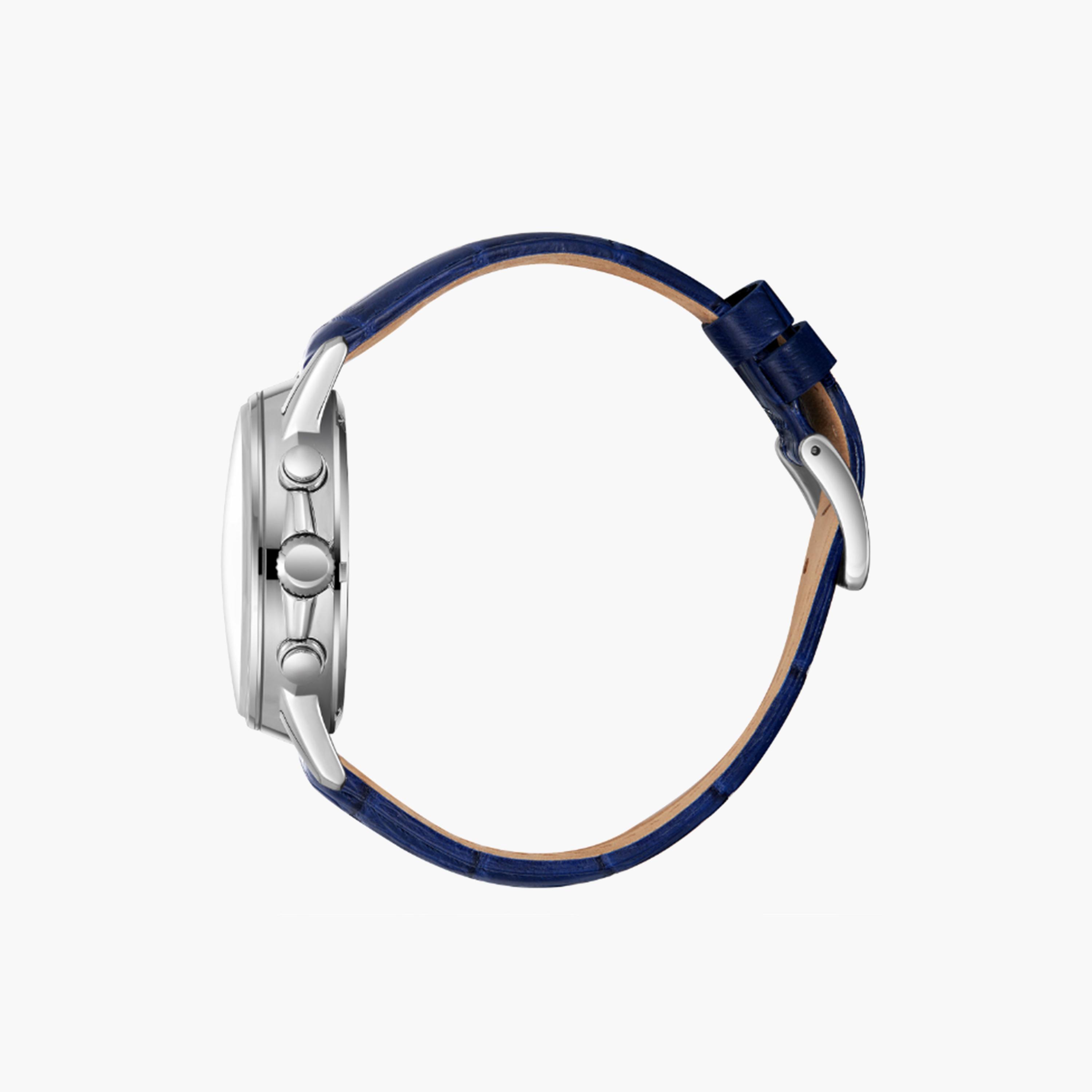 بيفرلي هيلز كلوب- ساعة كرونوغراف بسوار جلدي أزرق للرجال مقاس 44 مم | BP3646X.399-men-watchesandjewellery-watches-image-3