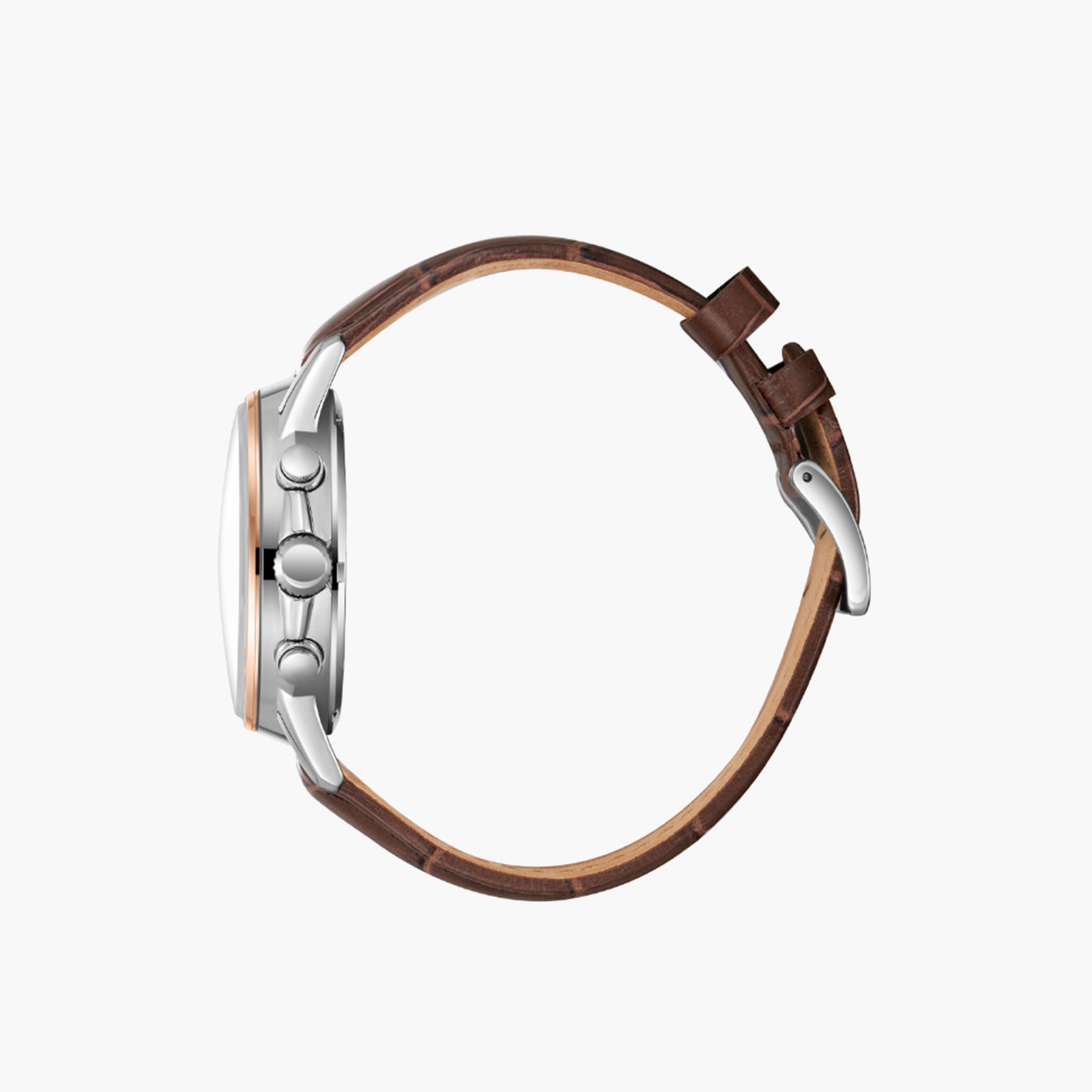 بيفرلي هيلز كلوب- ساعة كرونوغراف بسوار جلدي بني للرجال مقاس 44 مم | BP3646X.334-men-watchesandjewellery-watches-image-3