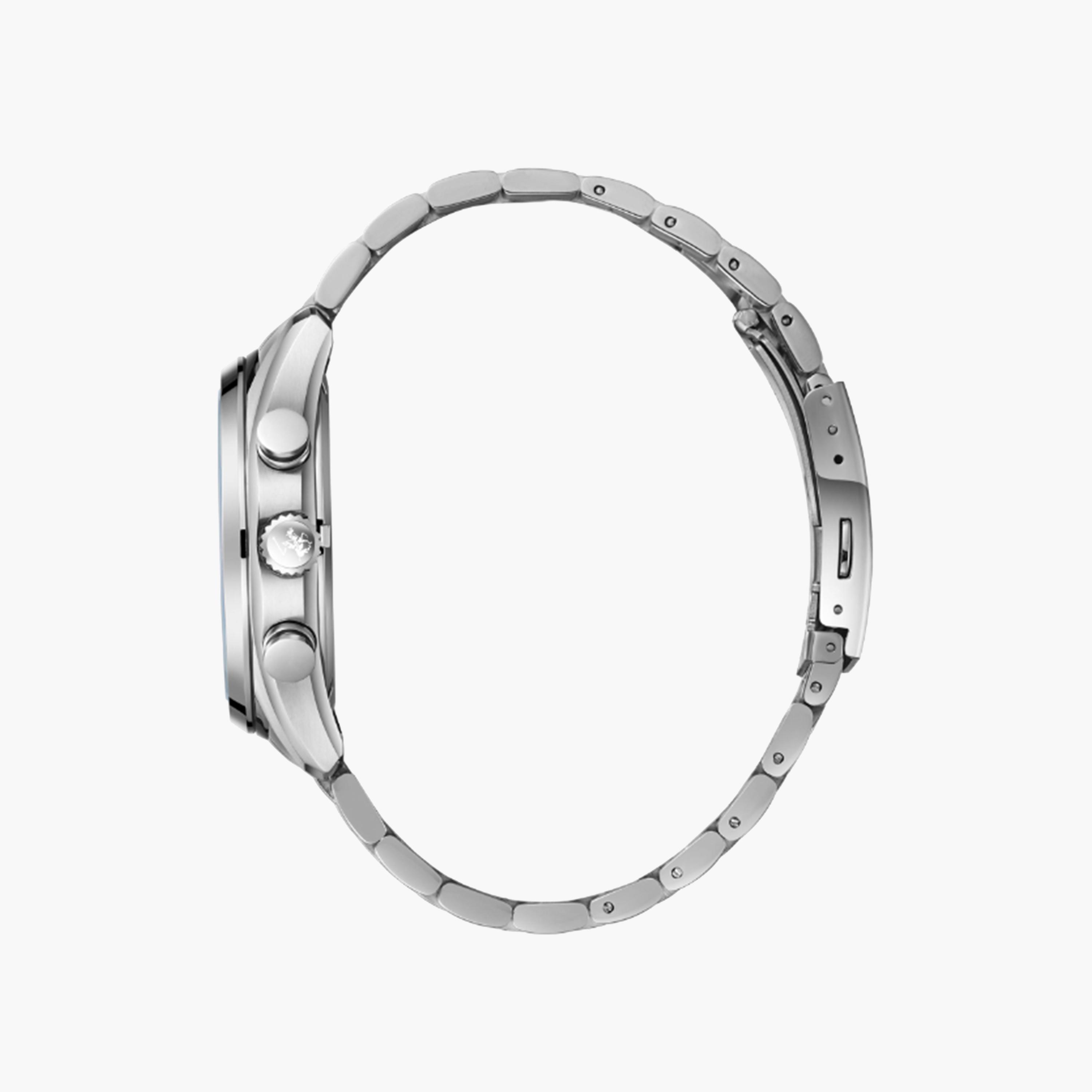 بيفرلي هيلز بولو كلوب- ساعة للرجال 42 ملم كرونوغراف فضية بحزام معدني | BP3698X.340-men-watchesandjewellery-watches-image-3