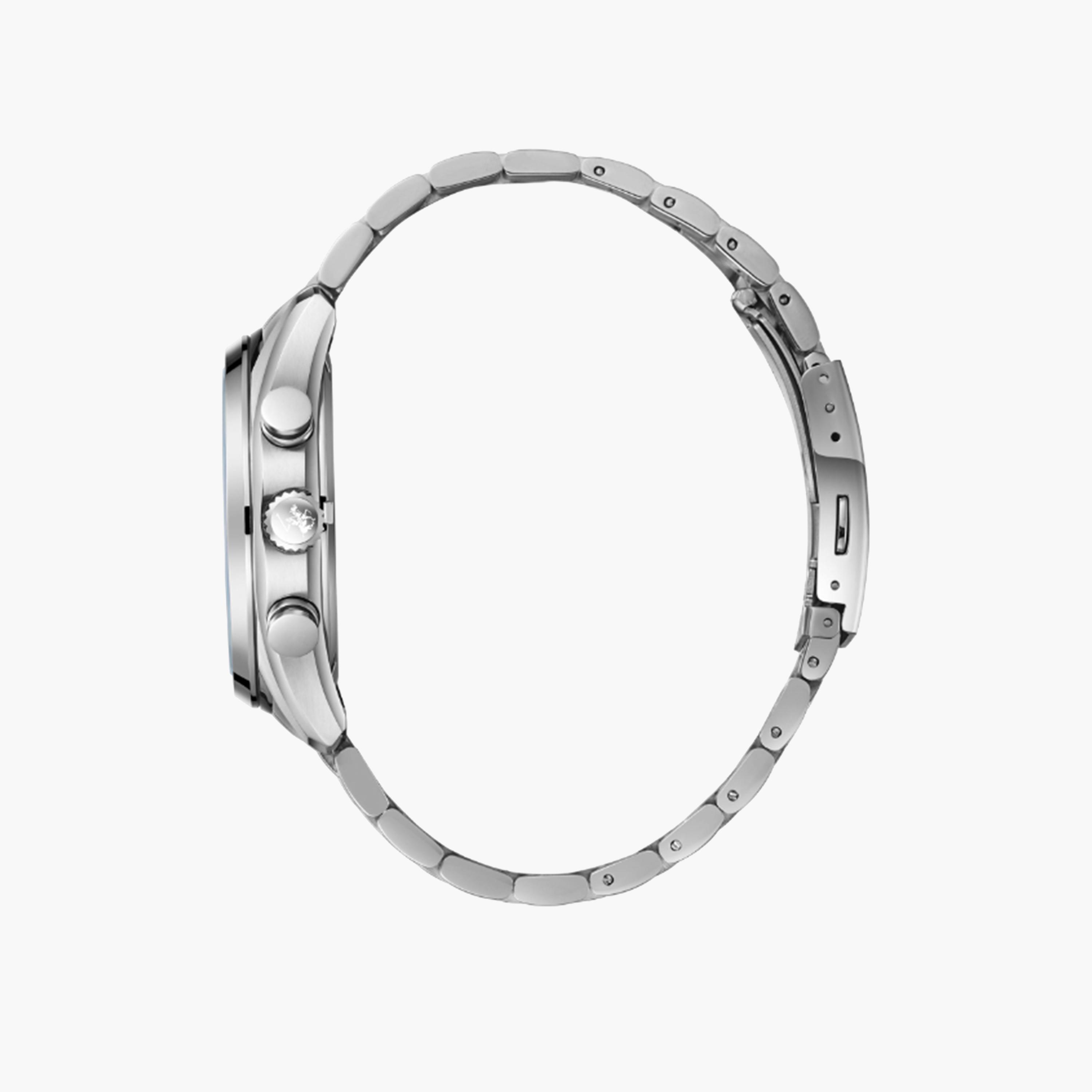 بيفرلي هيلز بولو كلوب- ساعة للرجال 42 ملم كرونوغراف فضية بحزام معدني | BP3698X.370-men-watchesandjewellery-watches-image-3