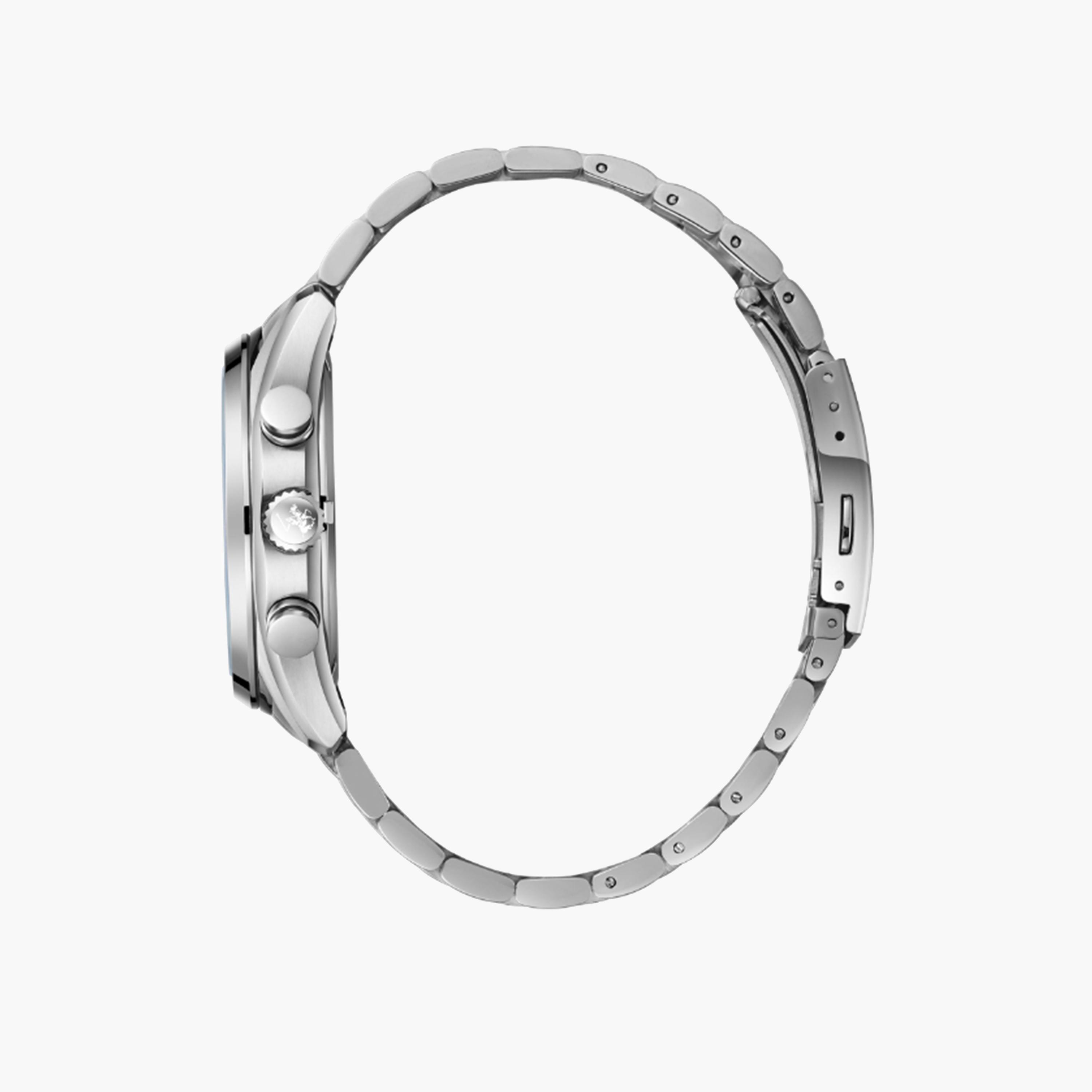 بيفرلي هيلز بولو كلوب- ساعة للرجال 42 ملم كرونوغراف فضية بحزام معدني | BP3698X.390-men-watchesandjewellery-watches-image-3