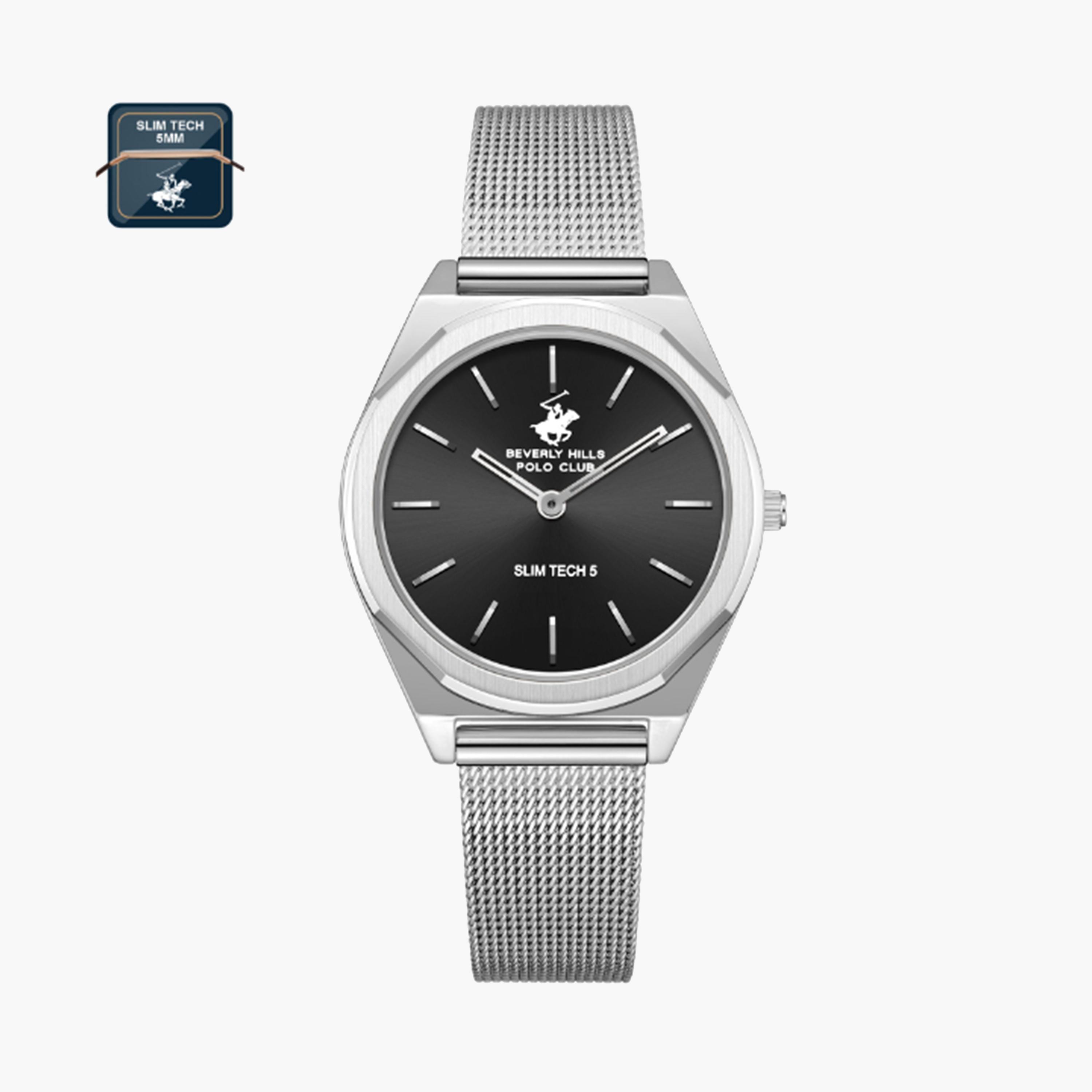 بيفرلي هيلز بولو كلوب- ساعة للنساء 31 ملم تناظرية بحزام معدني فضي | BP3711X.350-women-watchesandjewellery-watches-image-1