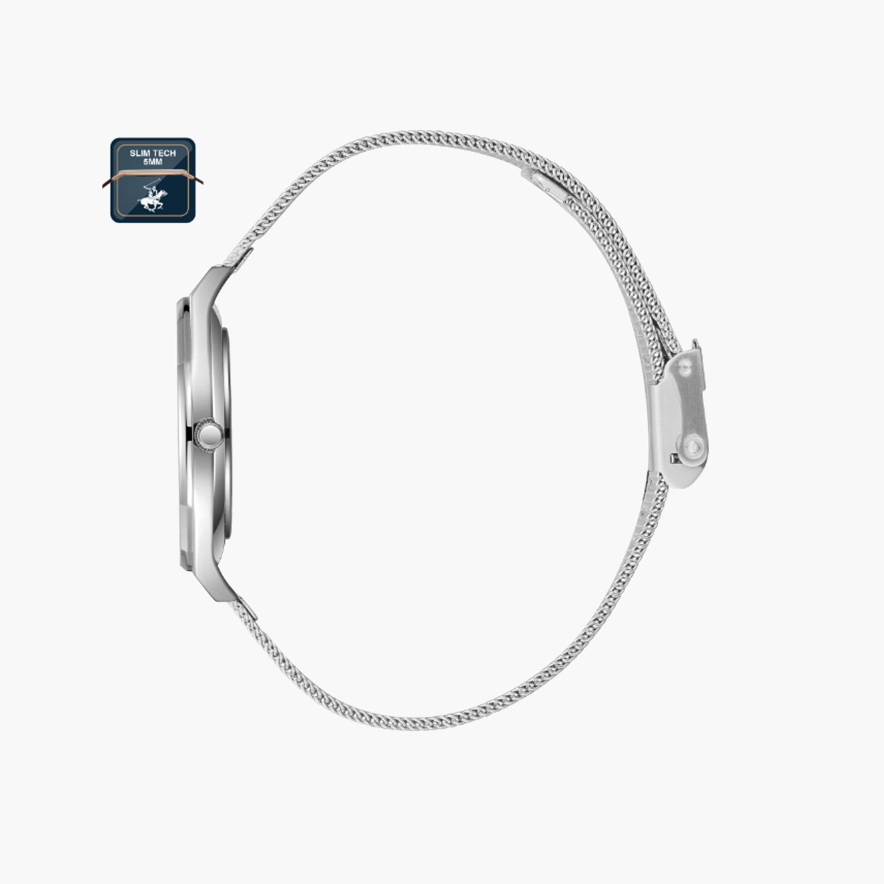 بيفرلي هيلز بولو كلوب- ساعة للنساء 31 ملم تناظرية بحزام معدني فضي | BP3711X.350-women-watchesandjewellery-watches-image-2