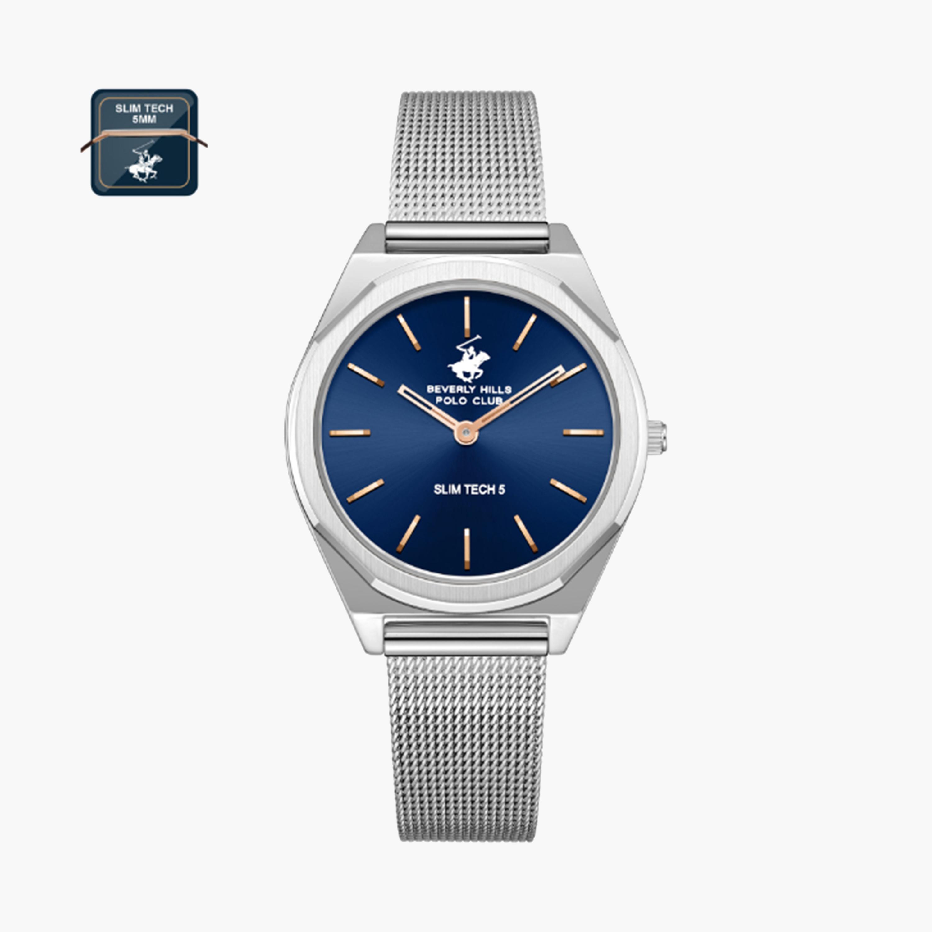 بيفرلي هيلز بولو كلوب- ساعة للنساء 31 ملم تناظرية بحزام معدني فضي | BP3711X.390-women-watchesandjewellery-watches-image-1